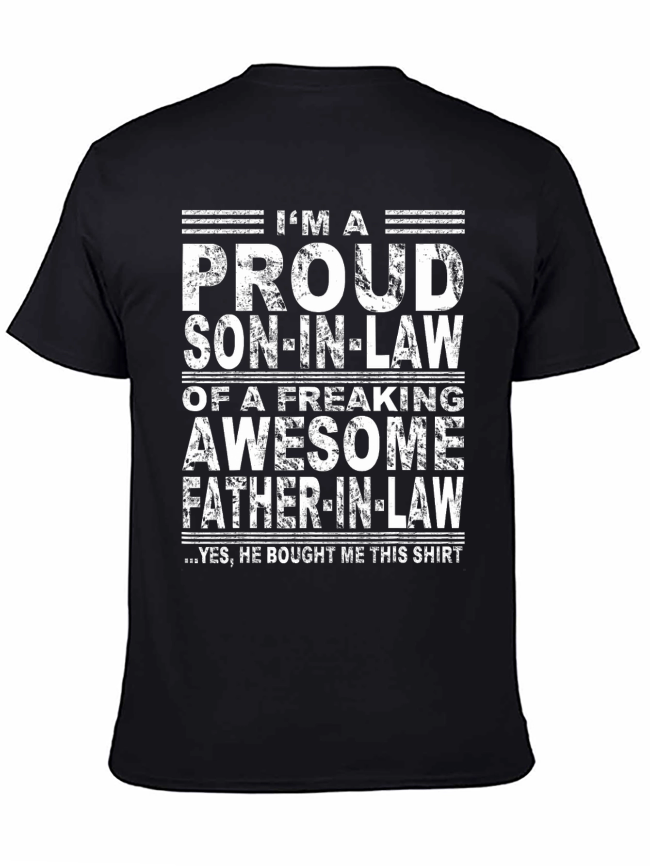 Black Proud Son-in-Law Graphic T-Shirt view 4
