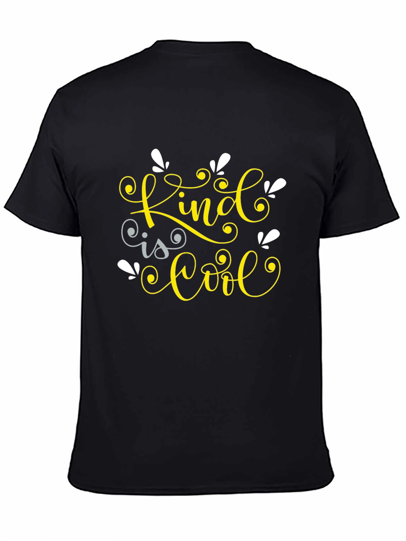 Black Kind is Cool Graphic Tee - Black view 4