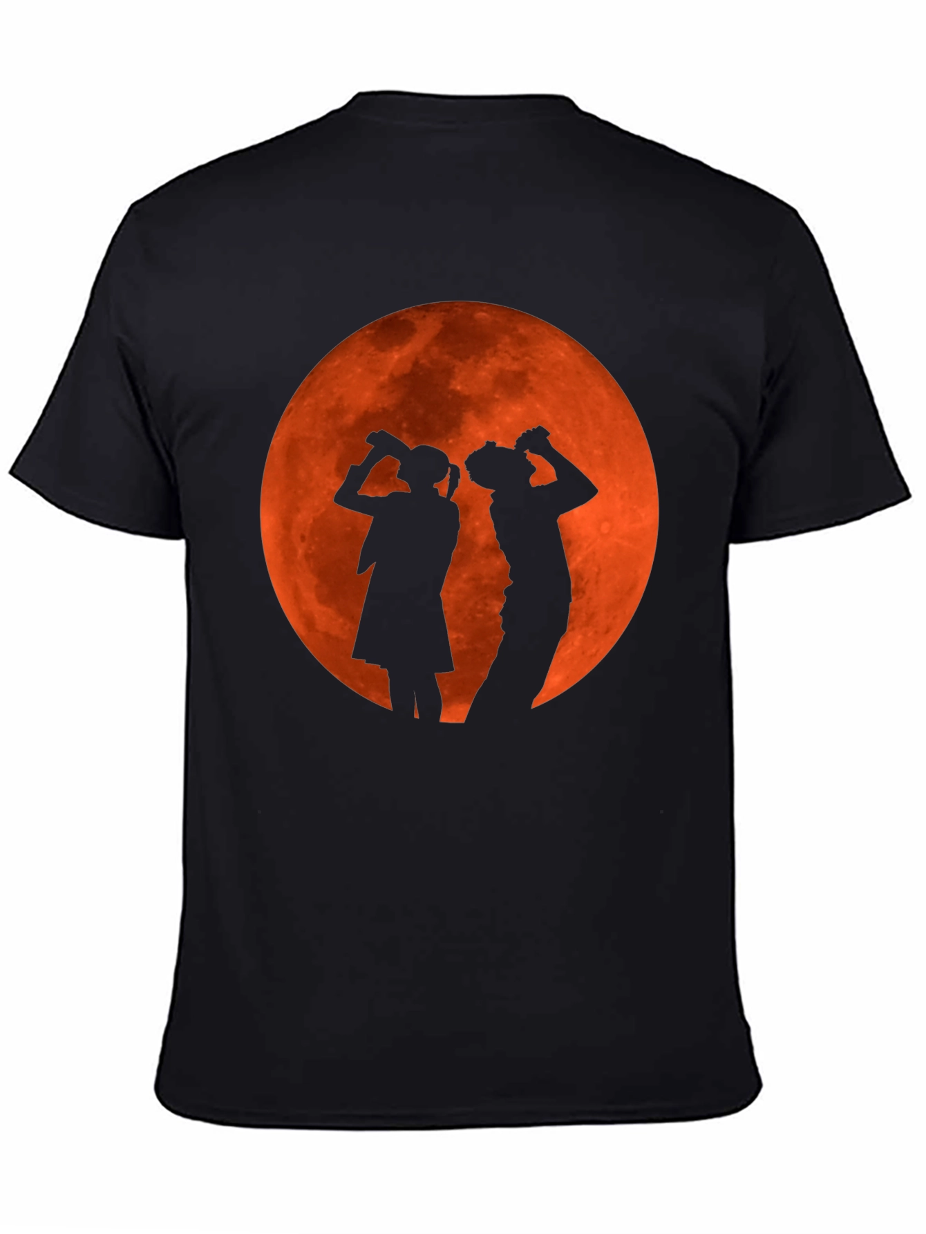 Black Silhouette Moon Drinking T-Shirt view 4