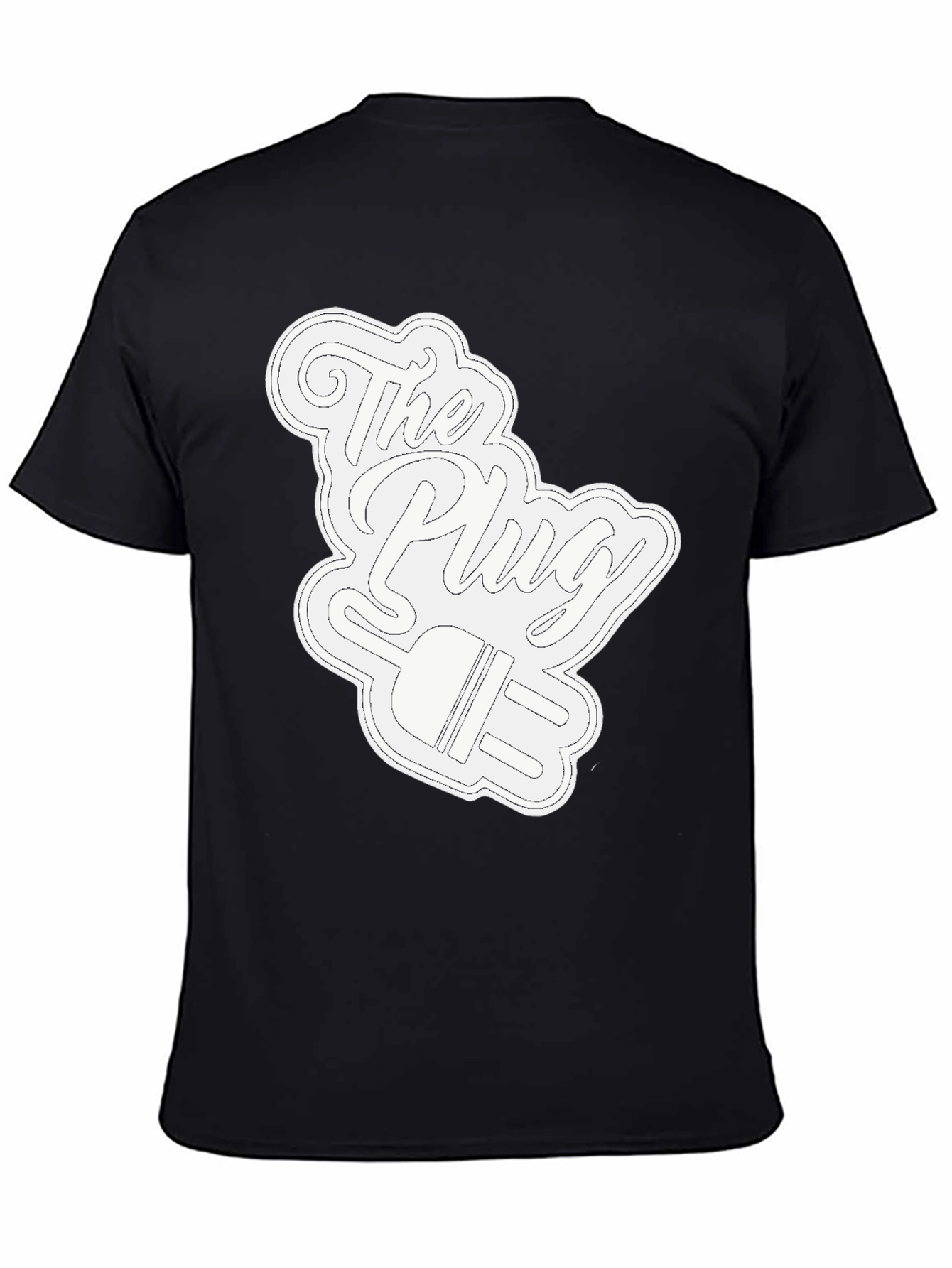Black The Plug Graphic T-Shirt - Black view 4