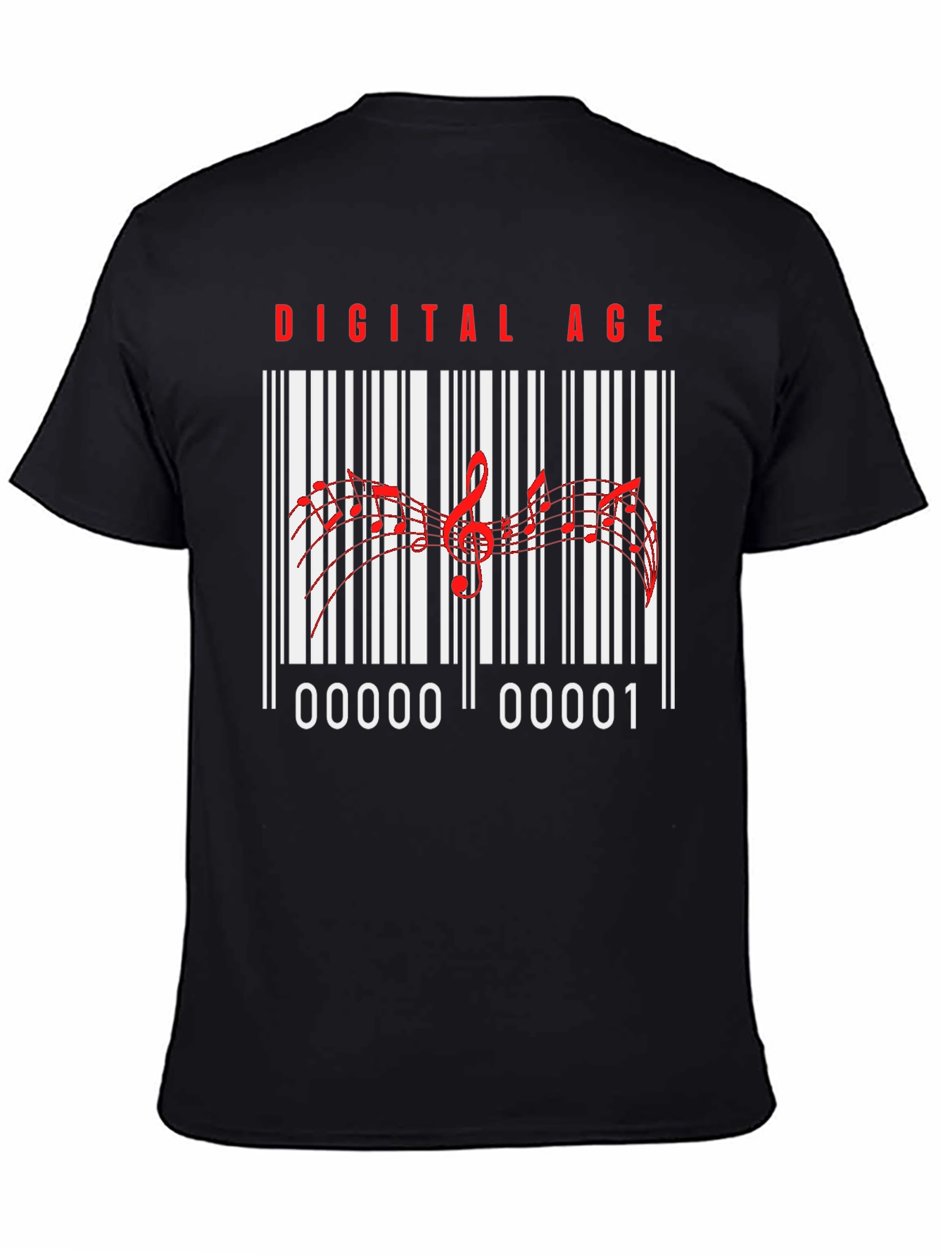 Digital Age Music Barcode T-Shirt - 4