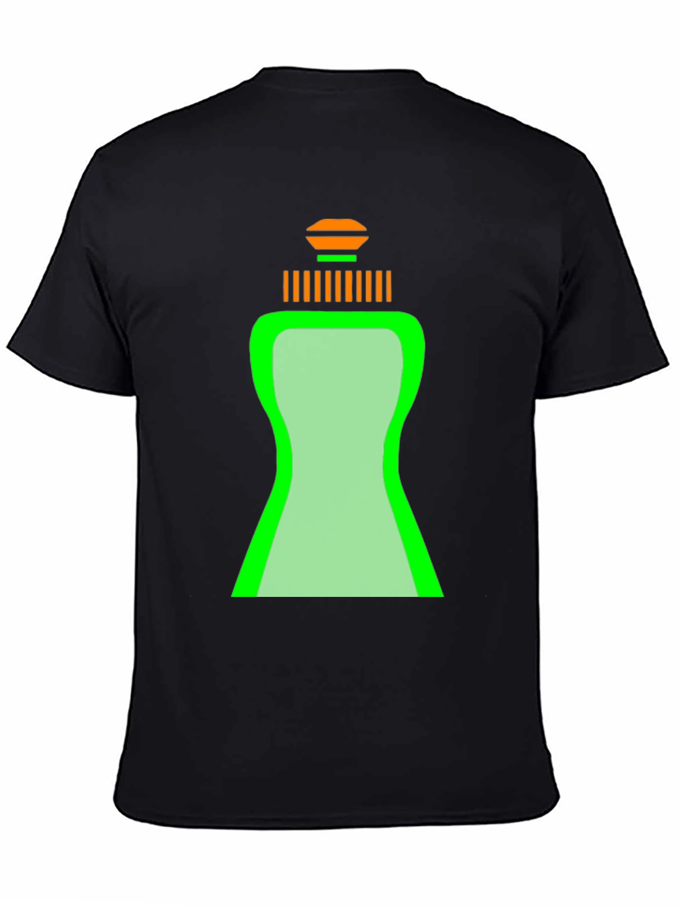 Black Novelty Dish Soap Graphic T-Shirt view 4