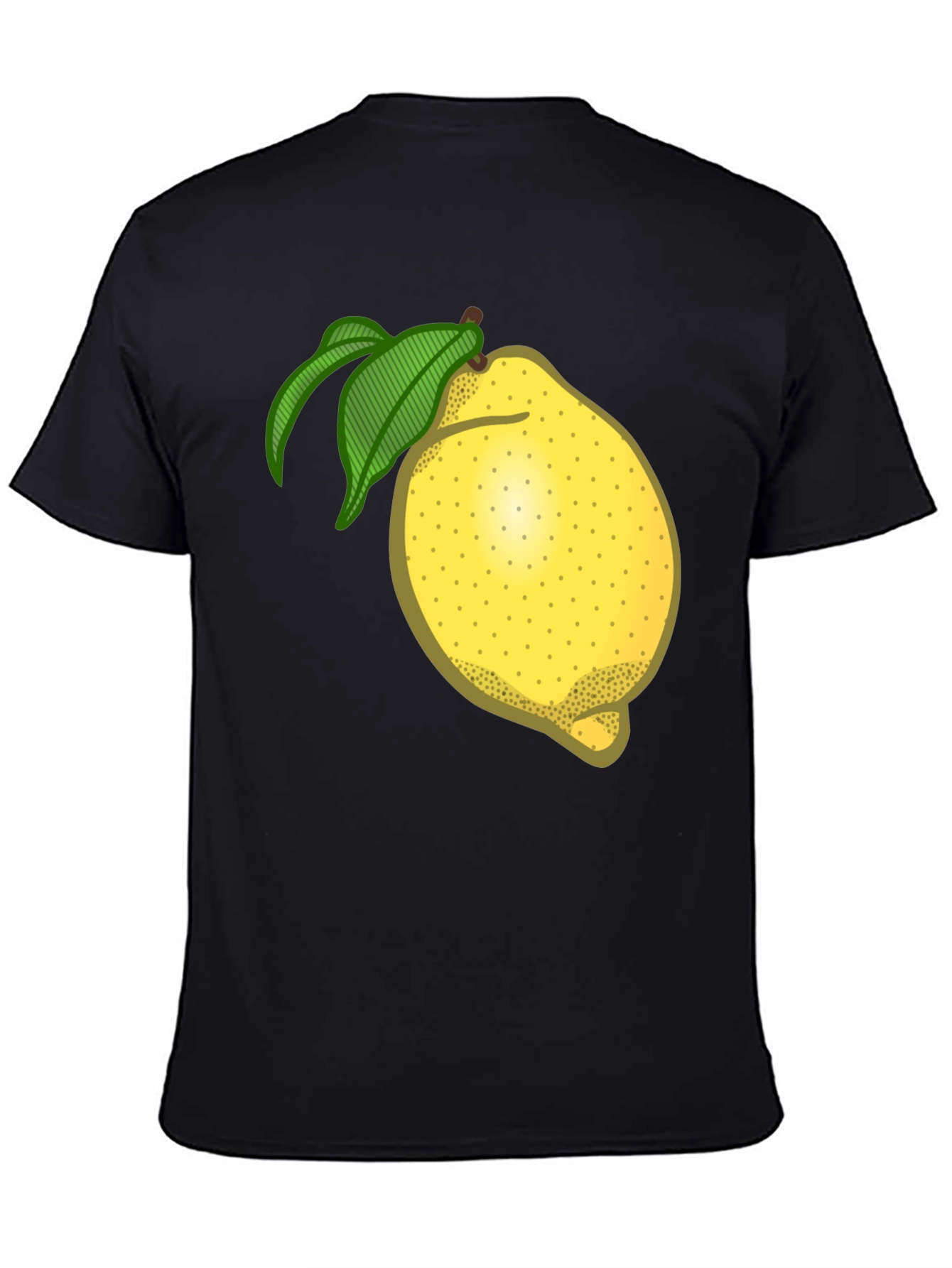 Black Lemon Graphic T-Shirt - Fruity Fun Fashion view 4