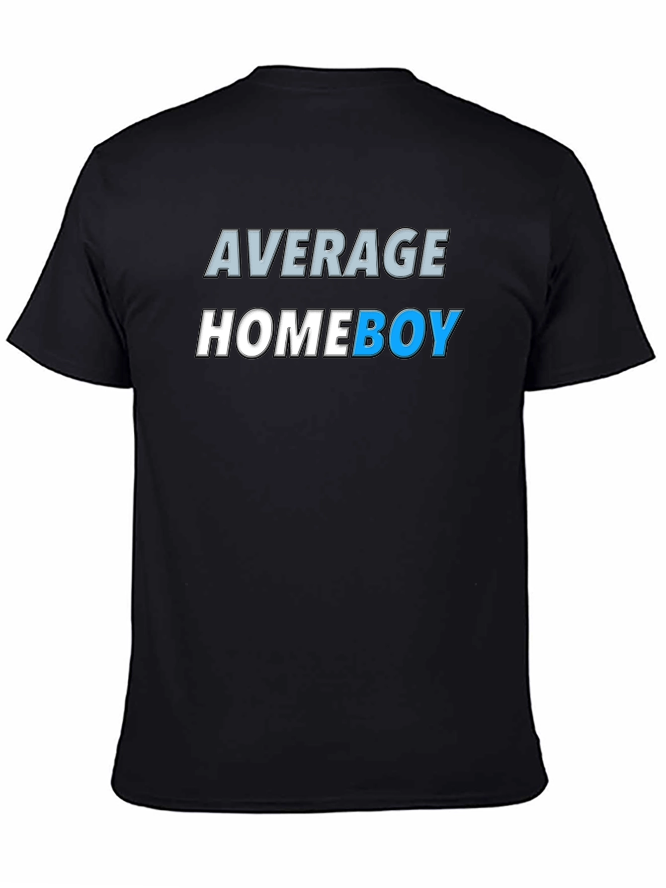 Black Average Homeboy Graphic Tee - Stylish & Comfy view 4