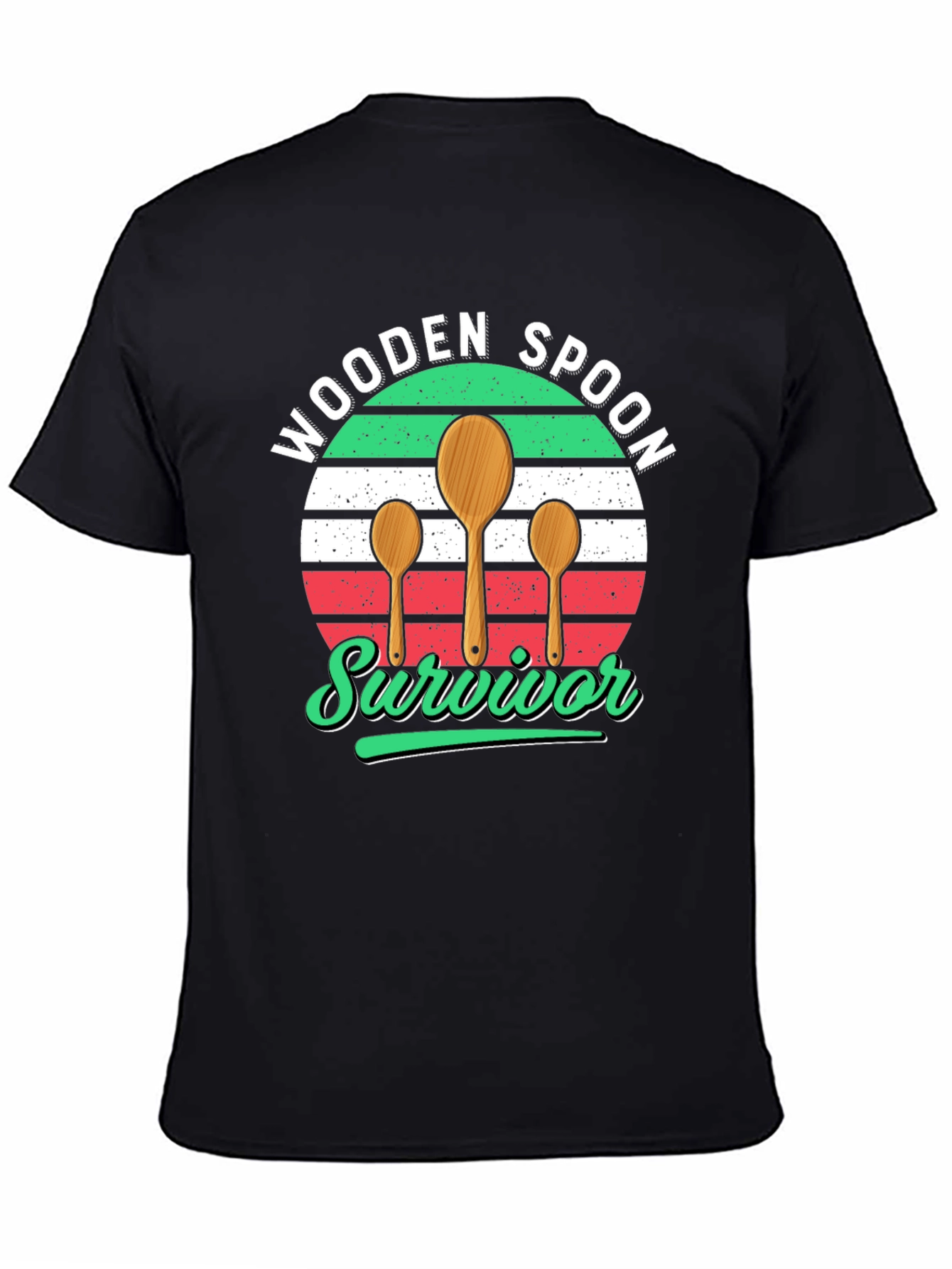Black Wooden Spoon Survivor T-Shirt view 4