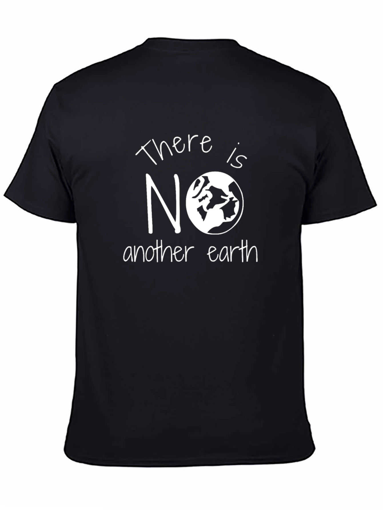 Black There is No Another Earth Graphic T-Shirt view 4