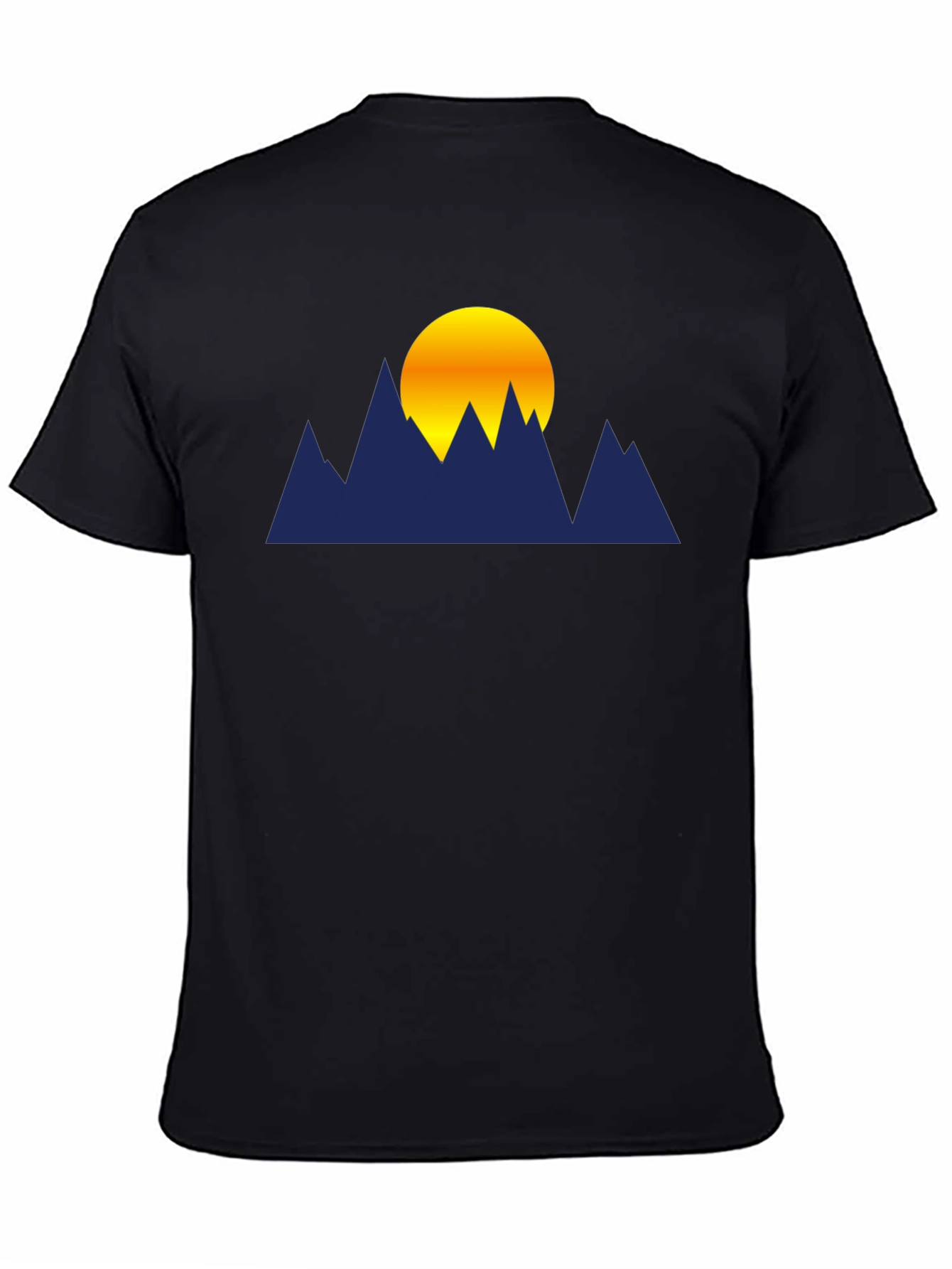 Black Mountain Sunset Graphic T-Shirt - Soft Cotton Blend view 4