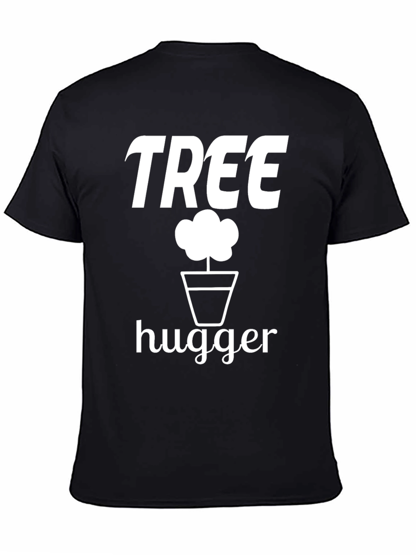 Black Tree Hugger Graphic Tee - Eco Friendly view 4