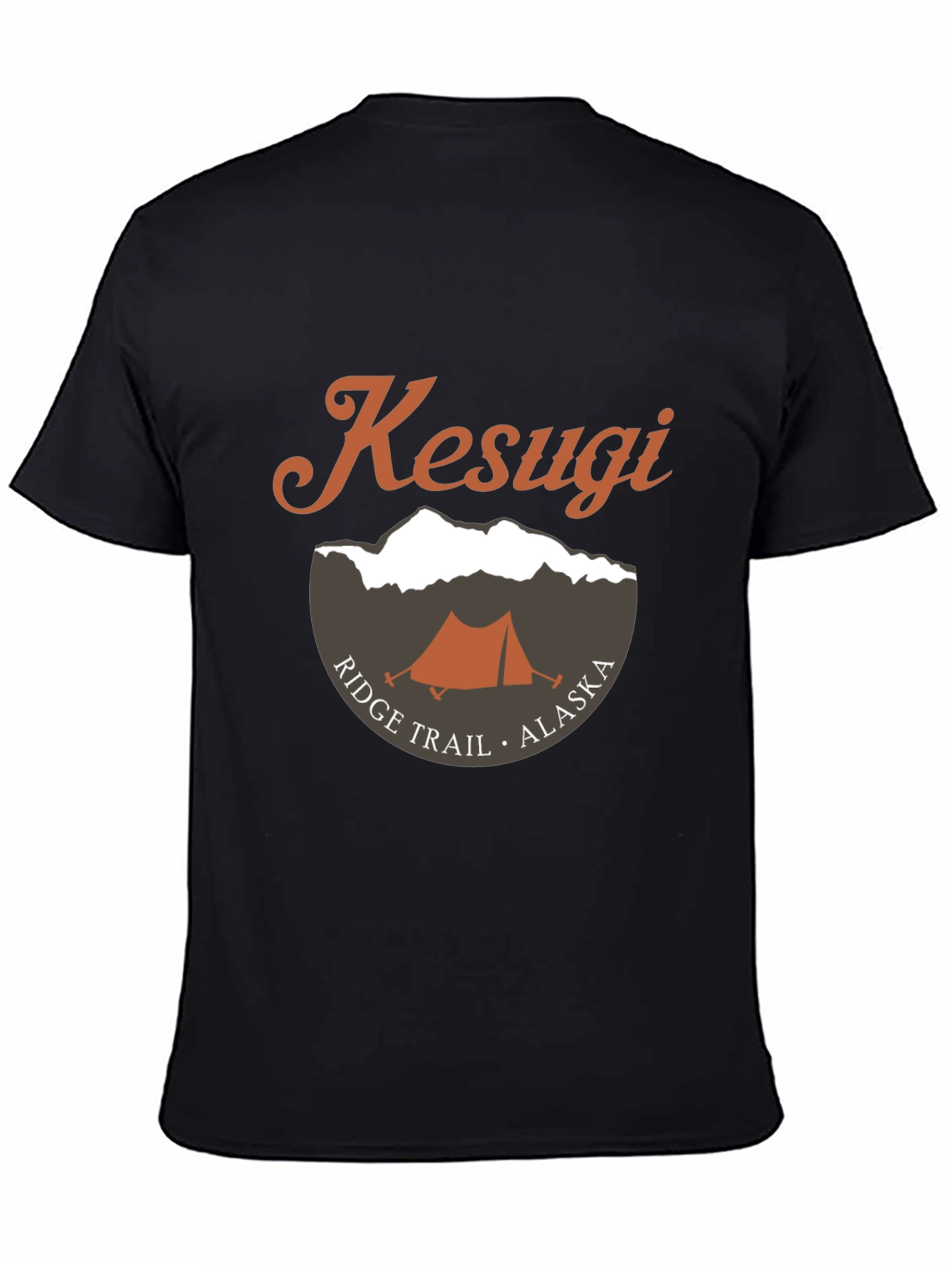 Kesugi Ridge Trail Alaska T-Shirt - Camping Tent Graphic Tee - 4
