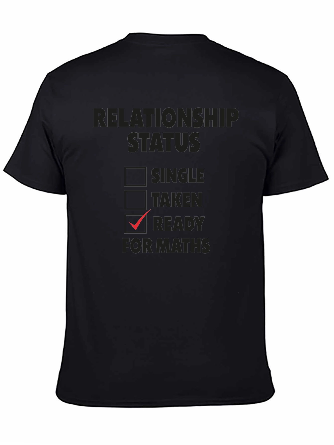 Black Ready for Maths Graphic T-Shirt view 4