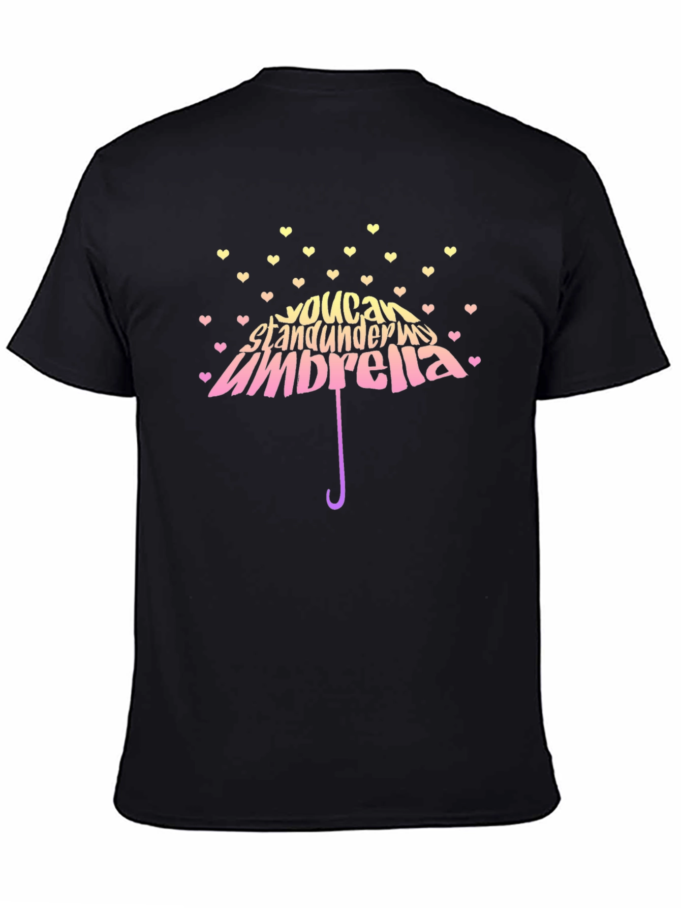 Black You Can Stand Under My Umbrella Graphic T-Shirt view 4