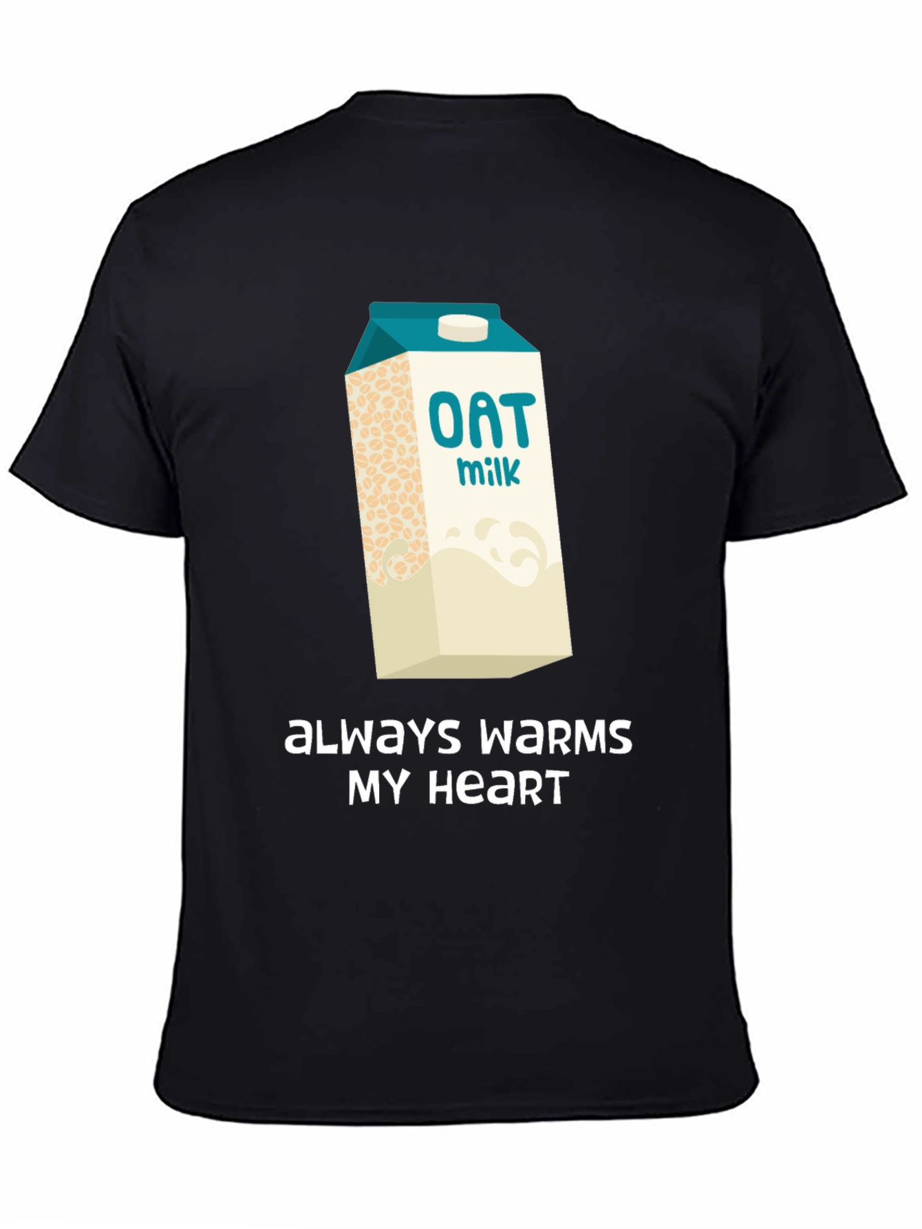 Oat Milk Lover T-Shirt - Always Warms My Heart - 4