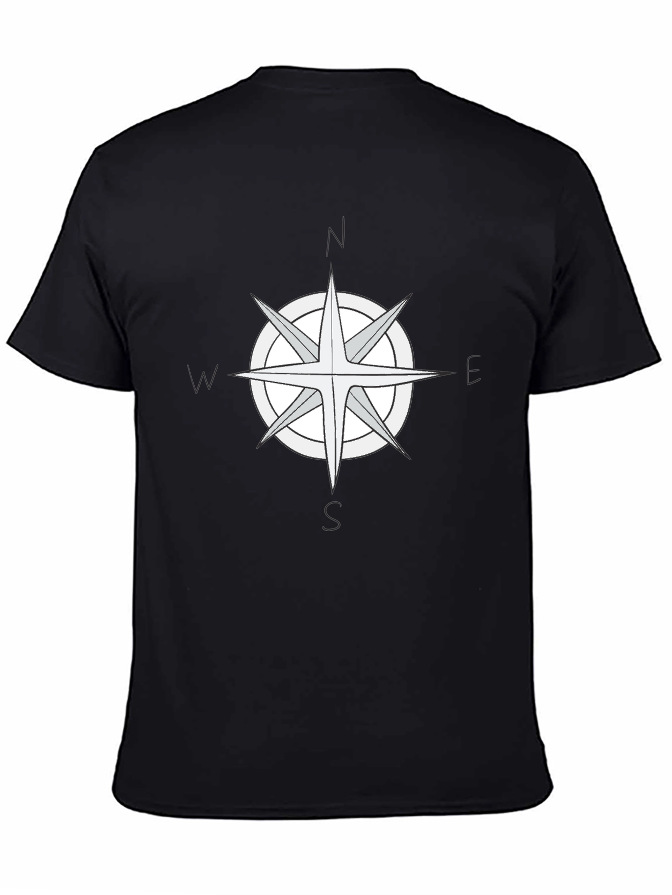 Compass Rose Graphic Tee - Black T-Shirt - 4