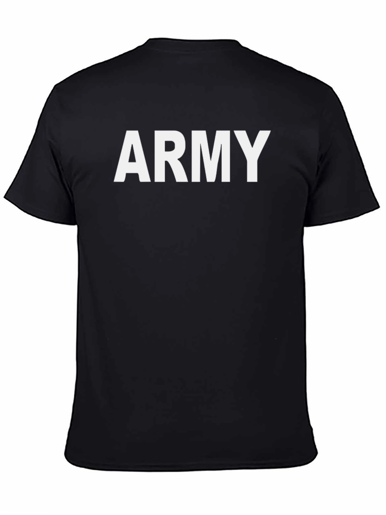 Black Army T-Shirt - Classic Military Style view 4