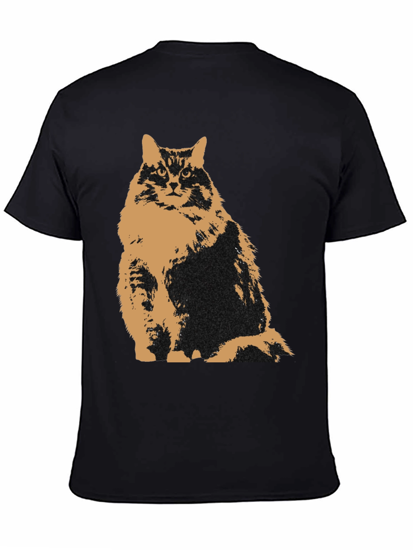 Black Cat Graphic Tee - Mens Black T-Shirt view 4