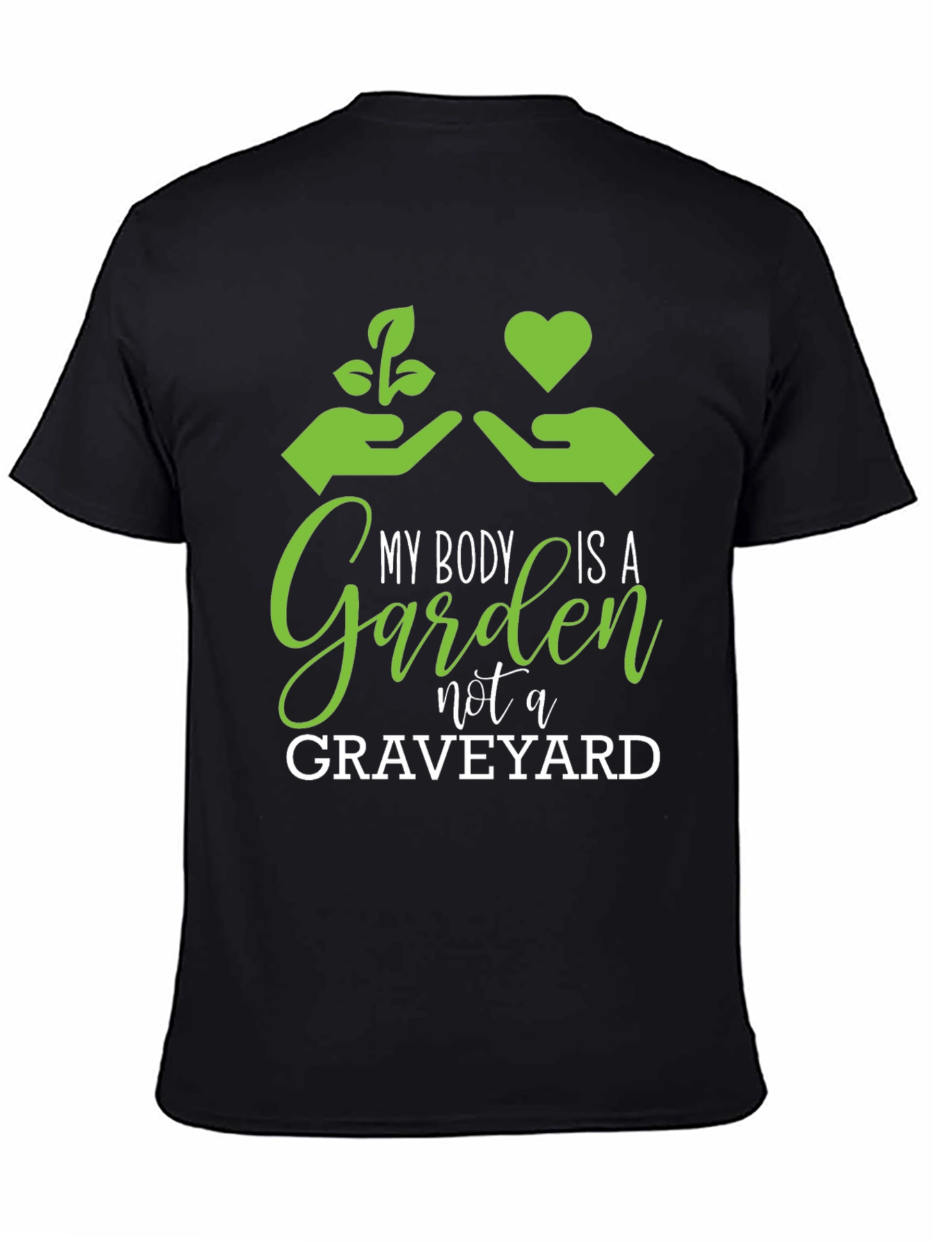 Black My Body is a Garden Graphic T-Shirt view 4