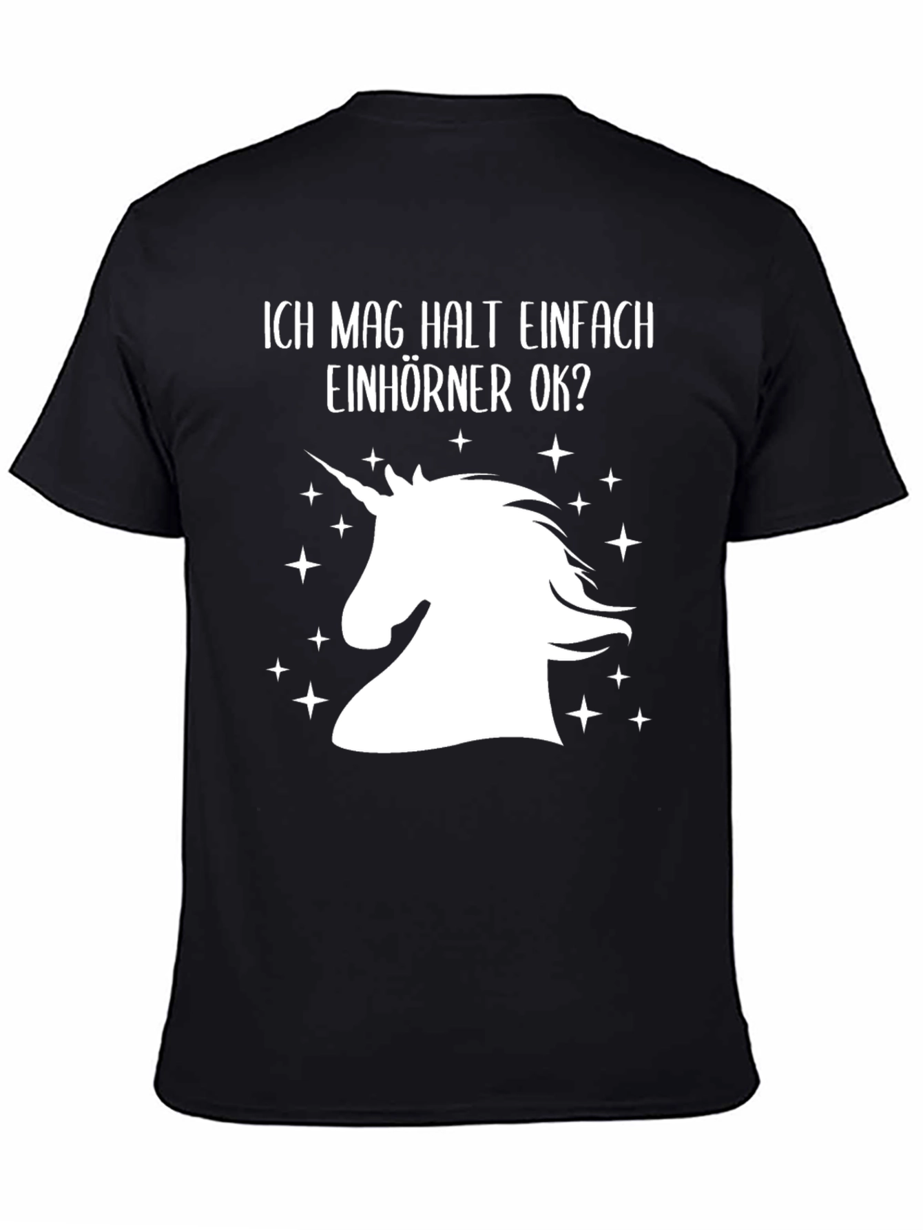 Black Unicorn Lover Black T-Shirt view 4
