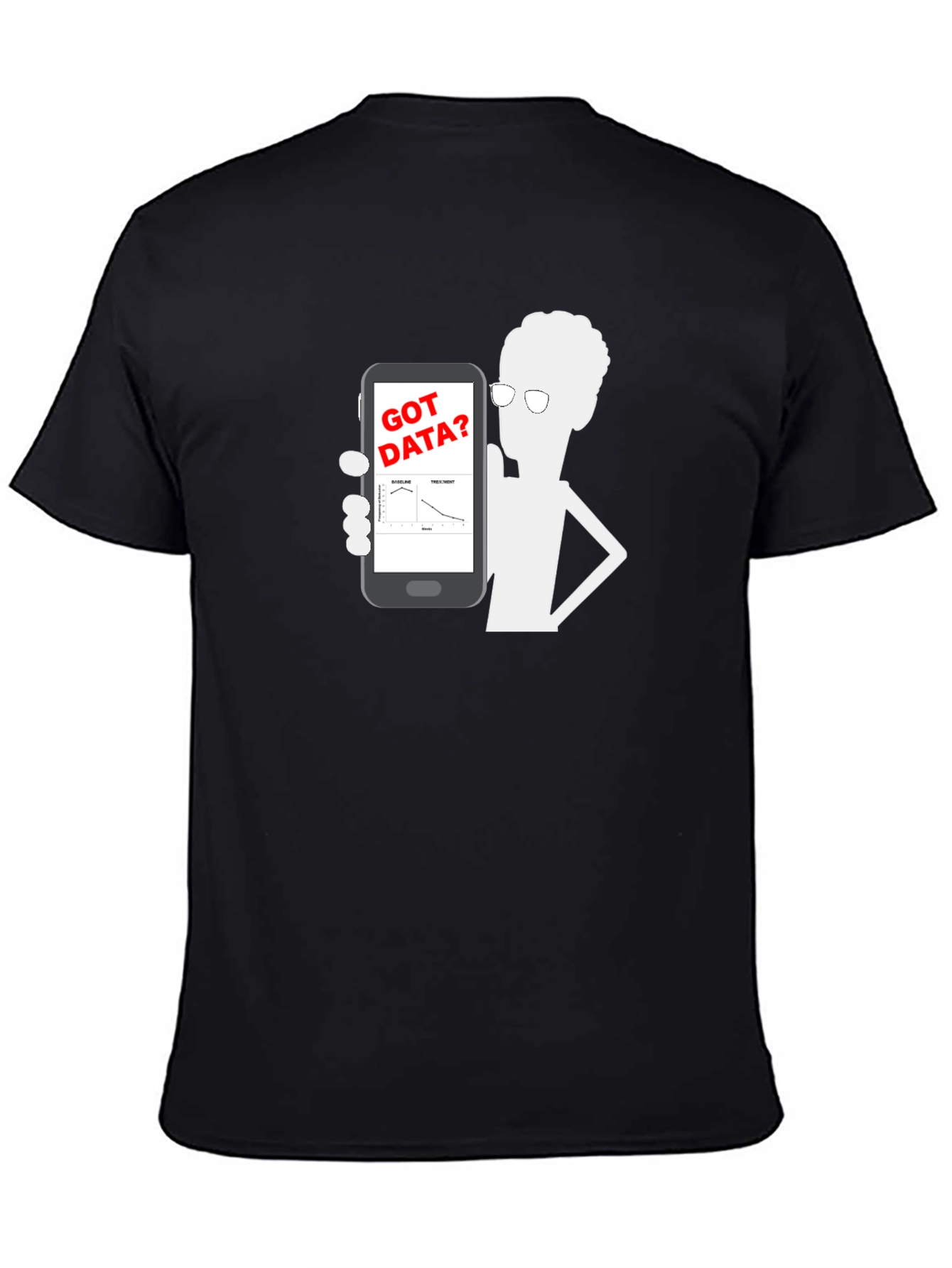 Black Got Data? Graphic Tee - Data Science T-Shirt view 4