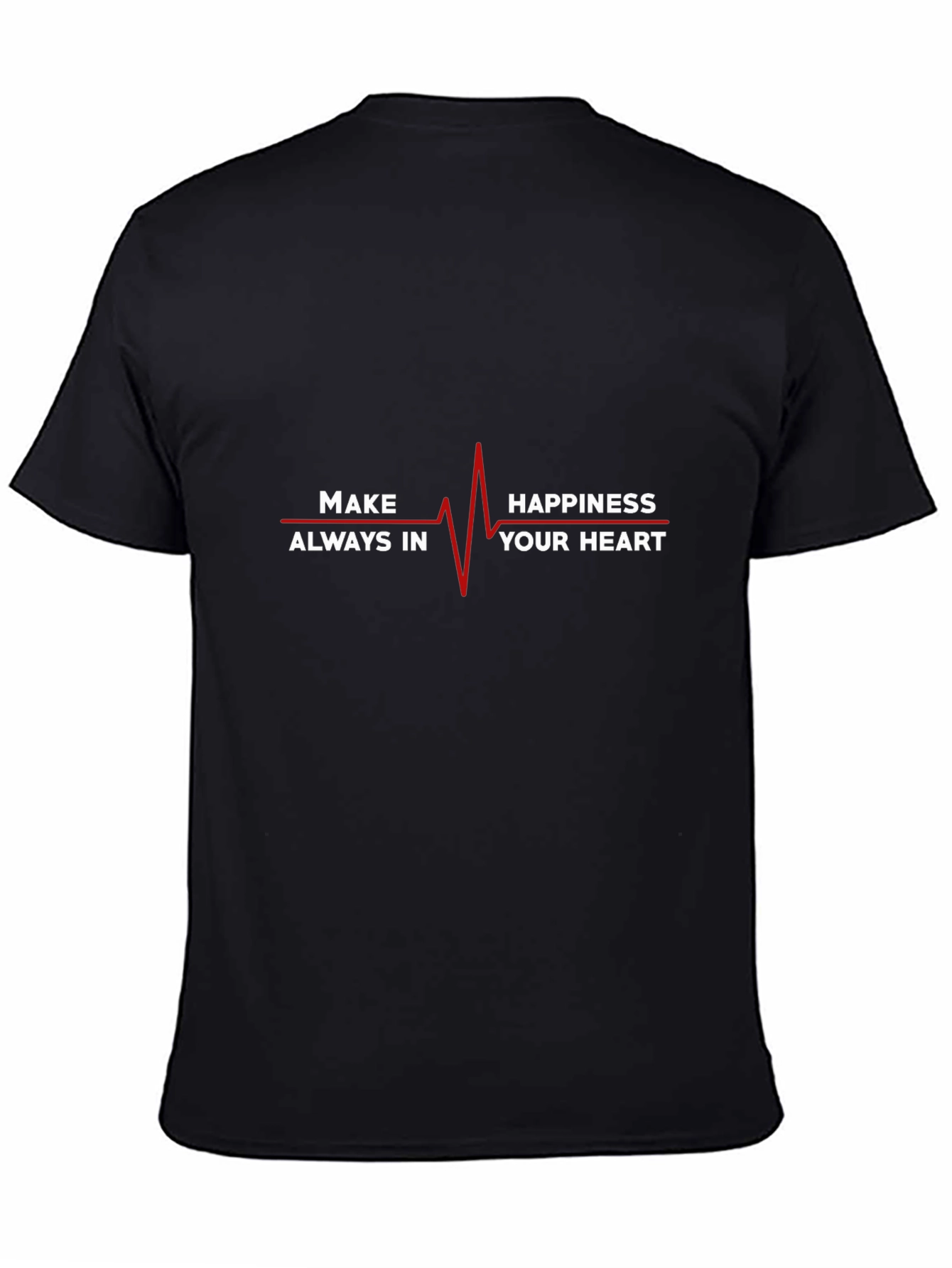 Black Happiness in Your Heart Graphic Tee view 4