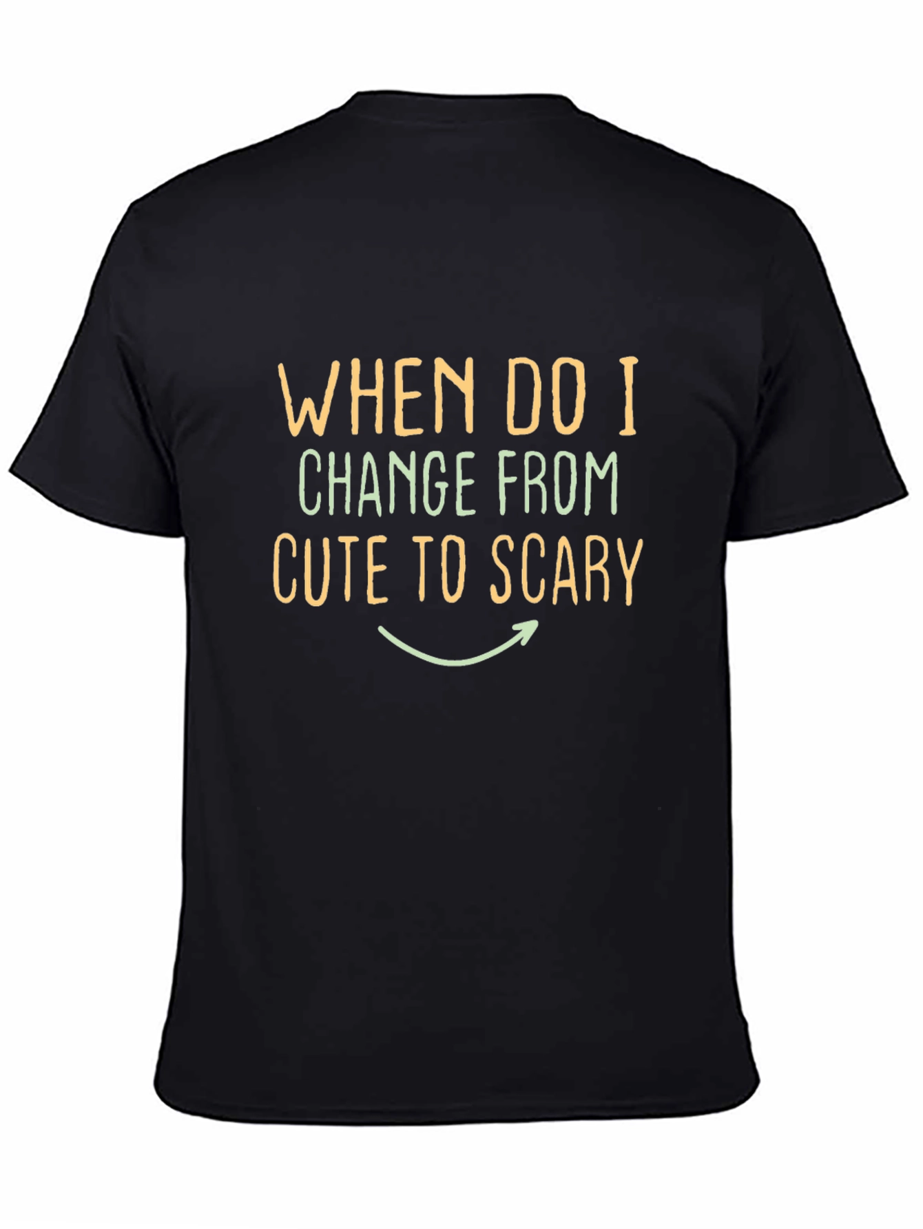 Black Cute to Scary Graphic Tee view 4
