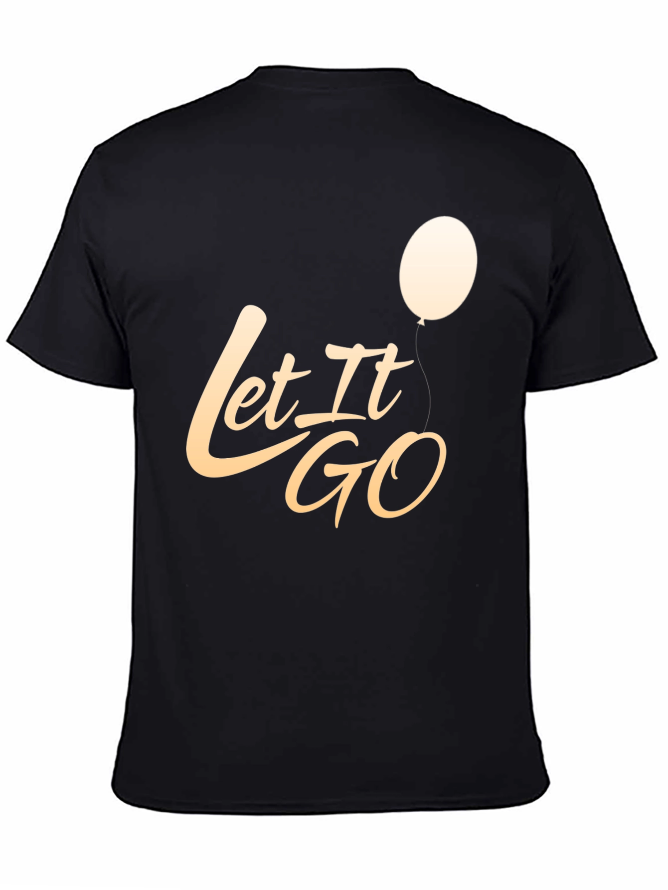 Black Let It Go Graphic T-Shirt - Stylish Casual Tee view 4