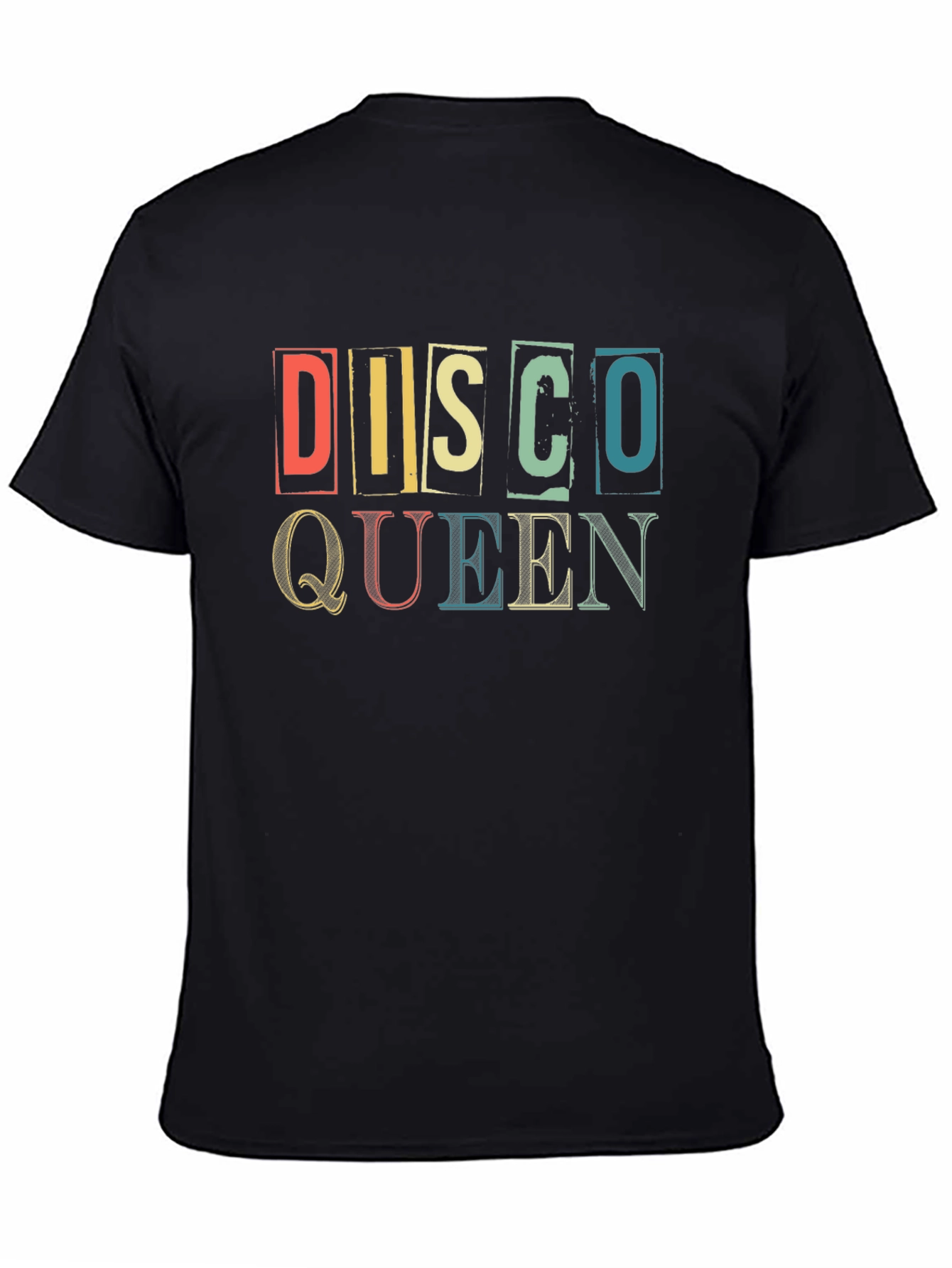 Black Disco Queen Graphic Tee - Retro Style view 4