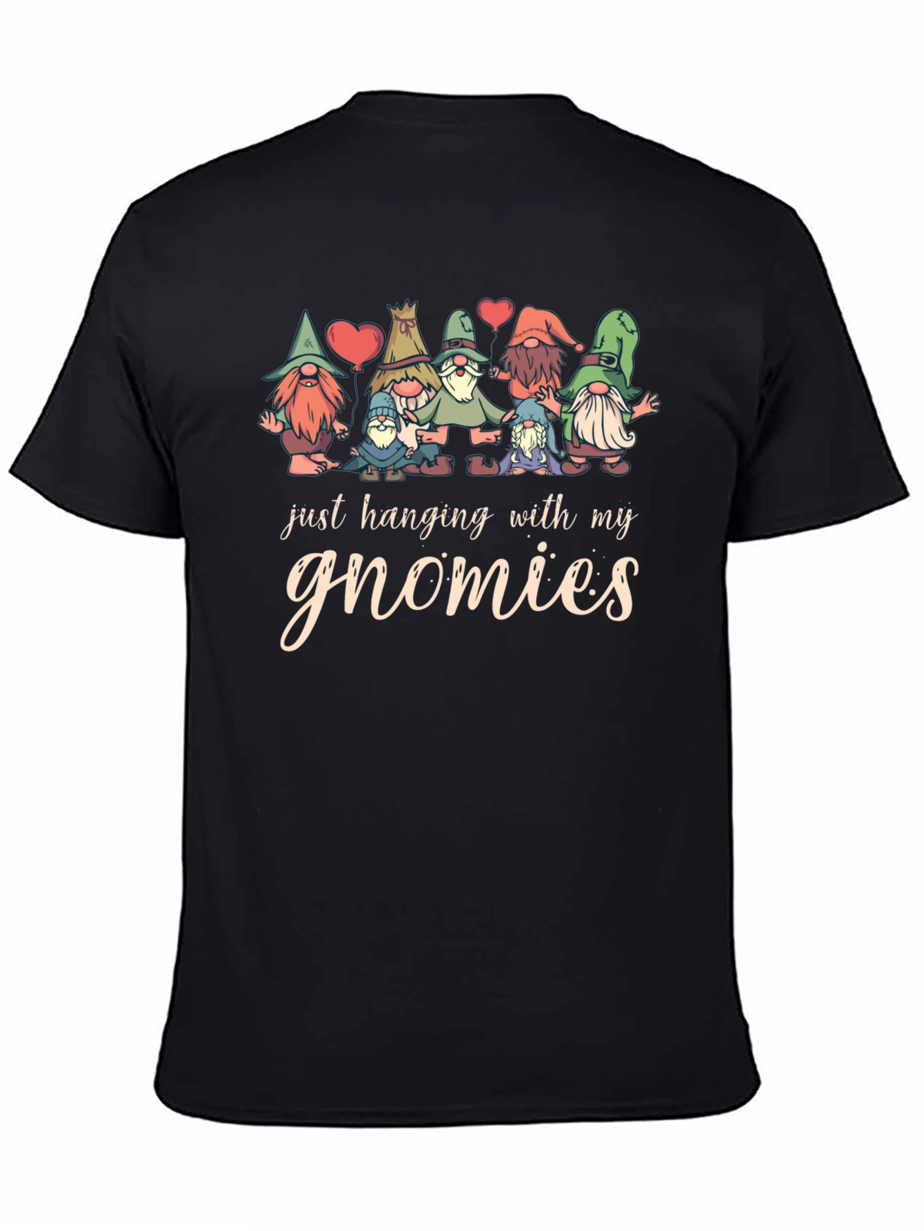 Black Gnomies Graphic T-Shirt - Fun Novelty Tee view 4