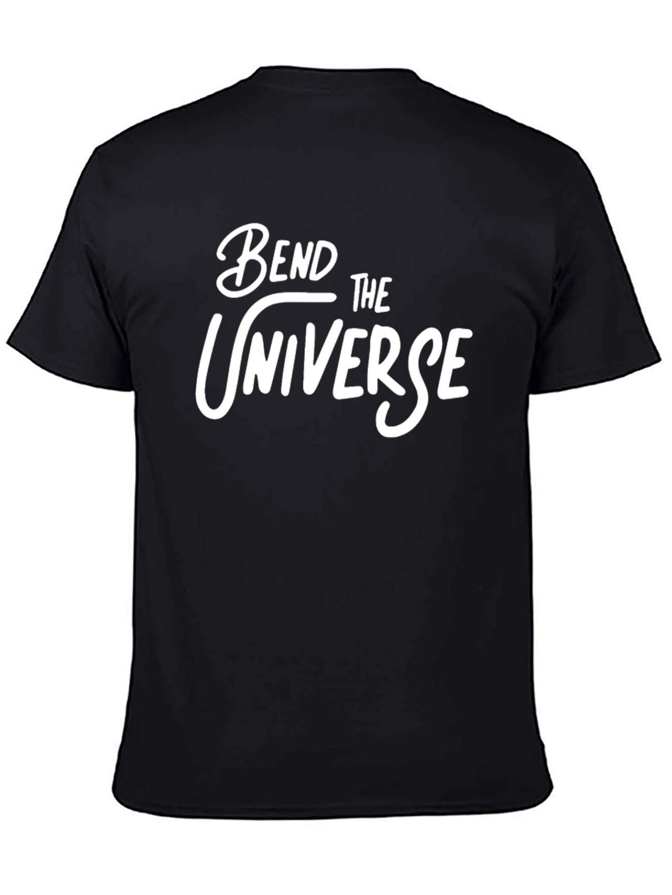 Black Bend the Universe Graphic Tee - Stylish Comfort view 4