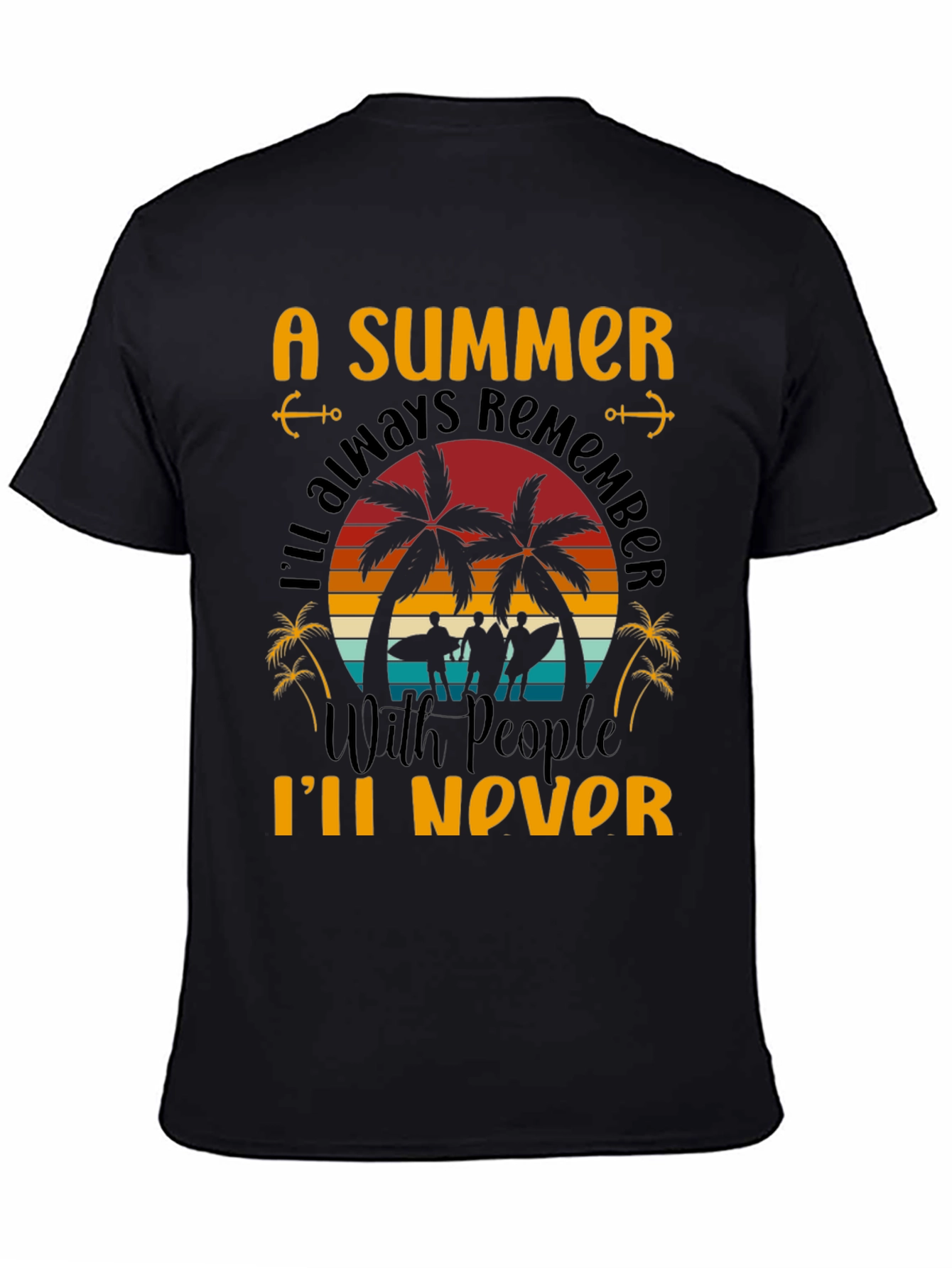 Black A Summer to Remember Graphic T-Shirt view 4