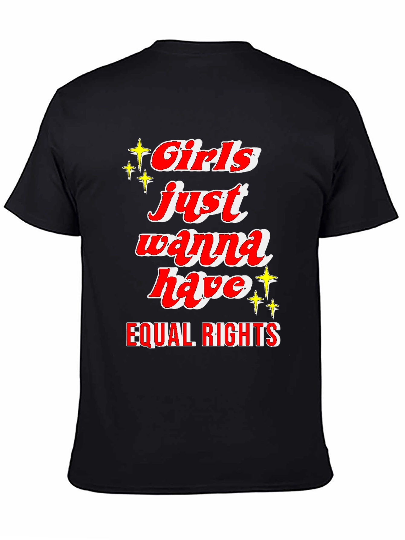 Black Girls Just Wanna Have Equal Rights T-Shirt view 4