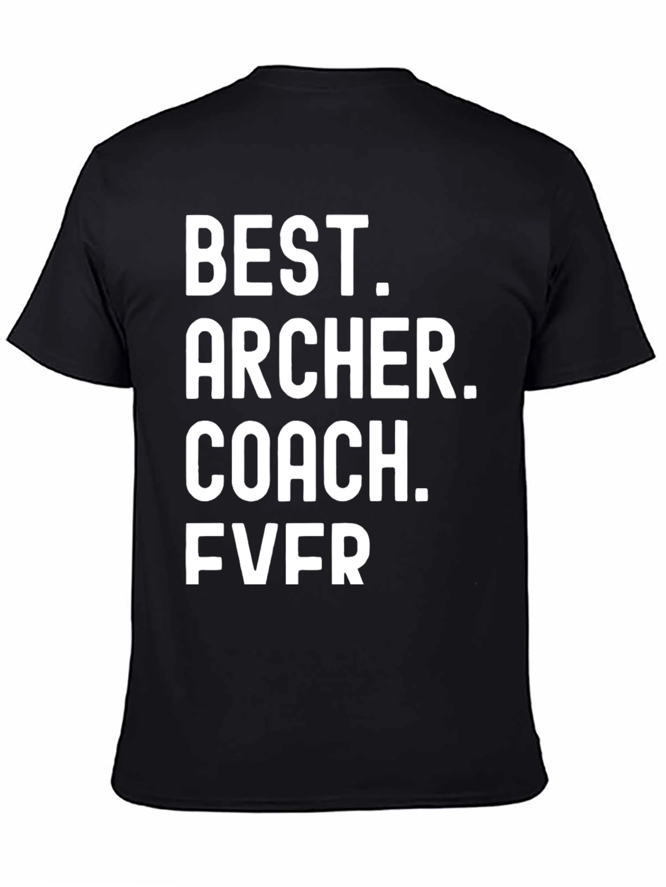 Black Best Archer Coach Ever T-Shirt Funny Gift view 4