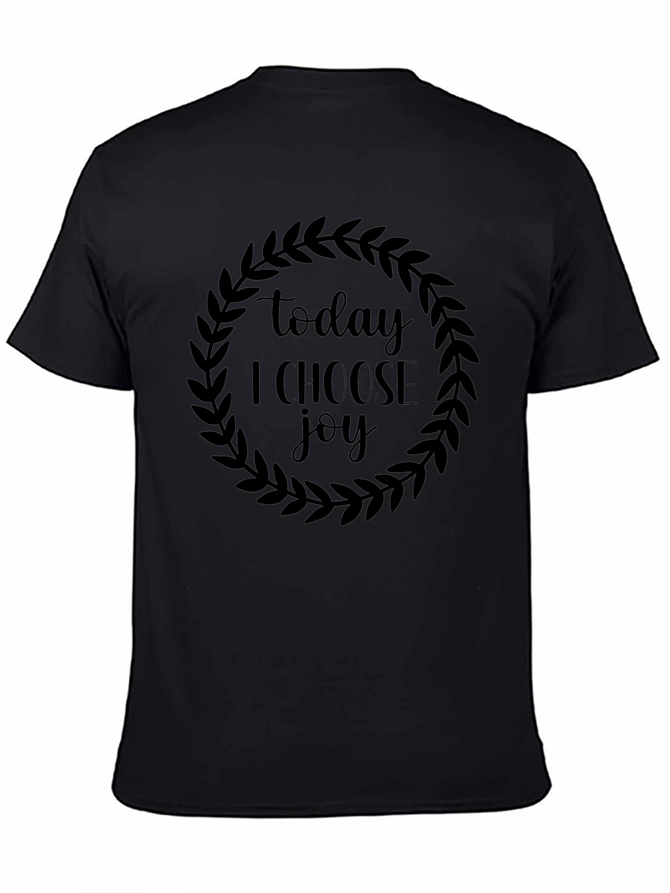 Black Today I Choose Joy Black Graphic Tee view 4