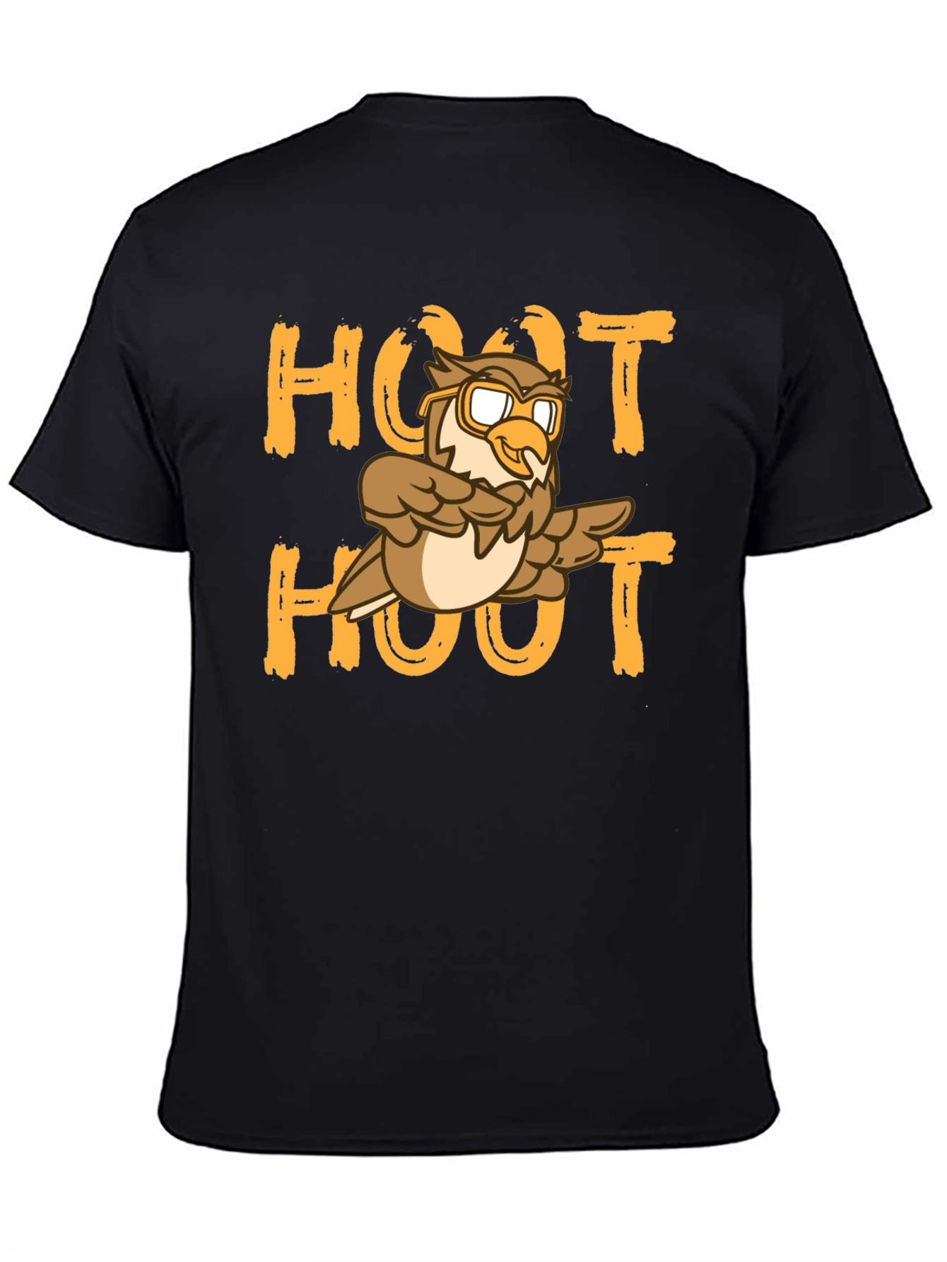 Black Hoot Hoot Owl Graphic Tee view 4