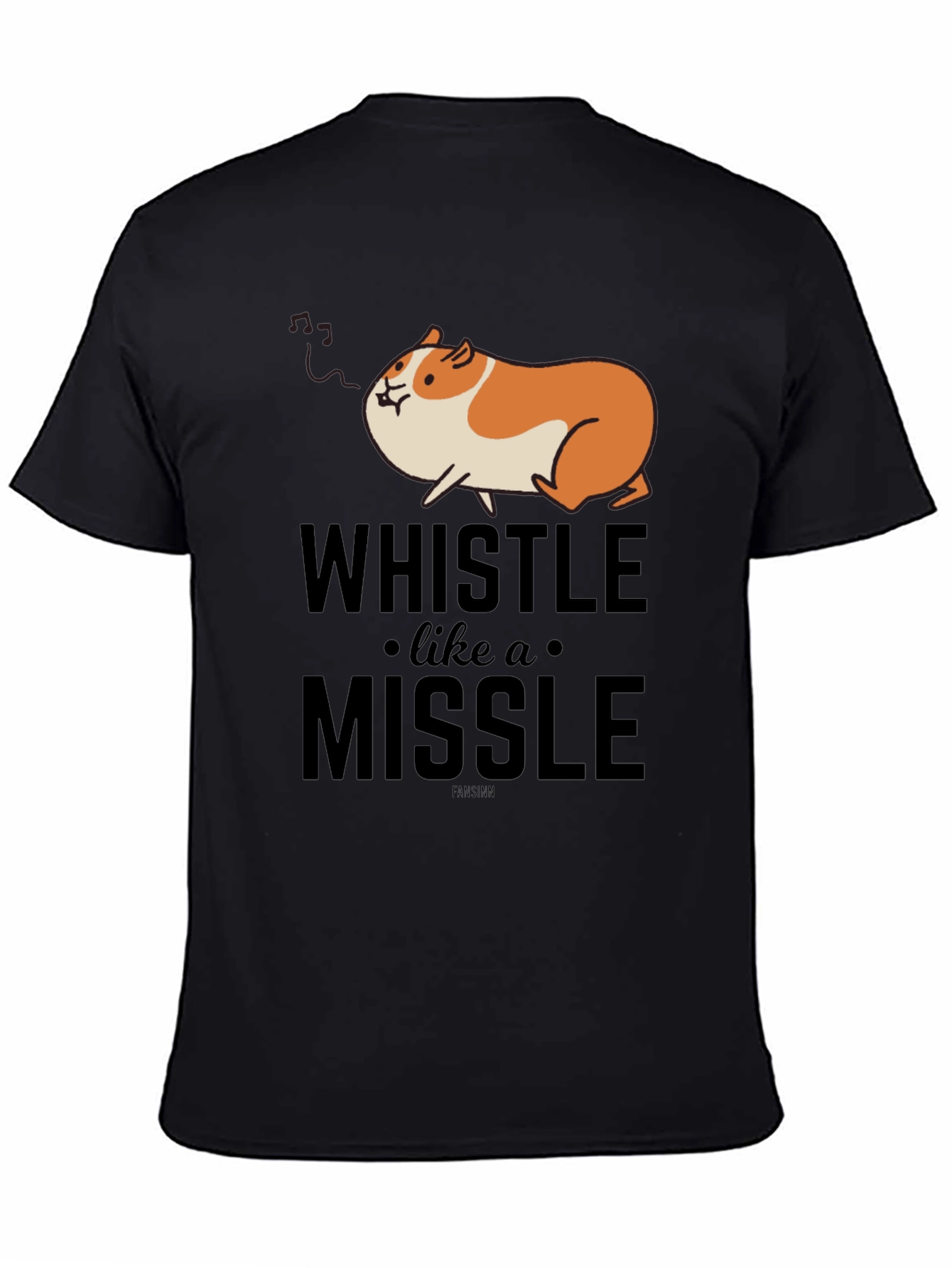 Whistle Like a Missile Funny Guinea Pig T-Shirt - 4