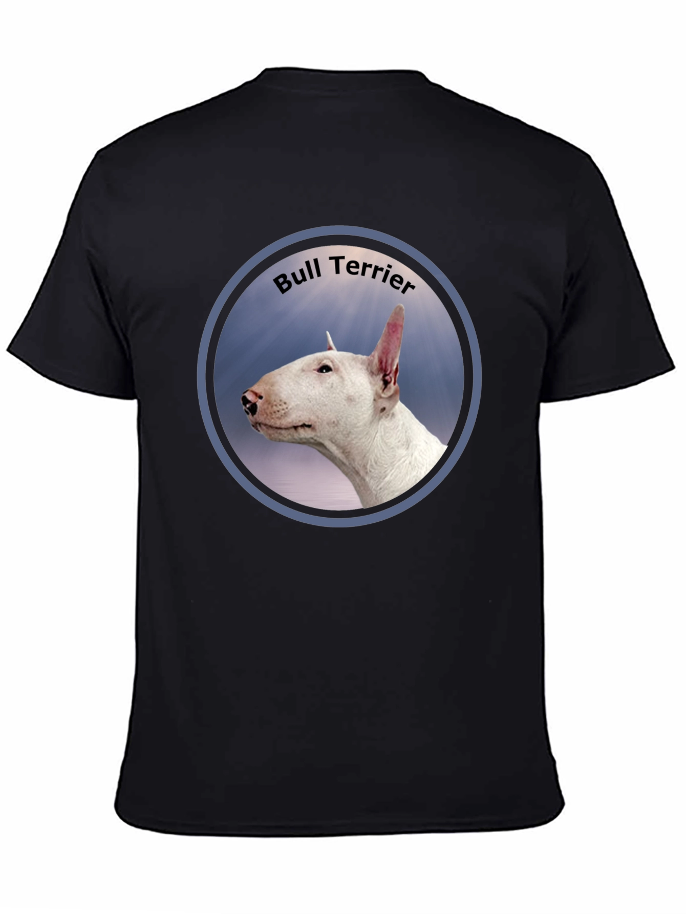 Black Bull Terrier Portrait Graphic T-Shirt view 4