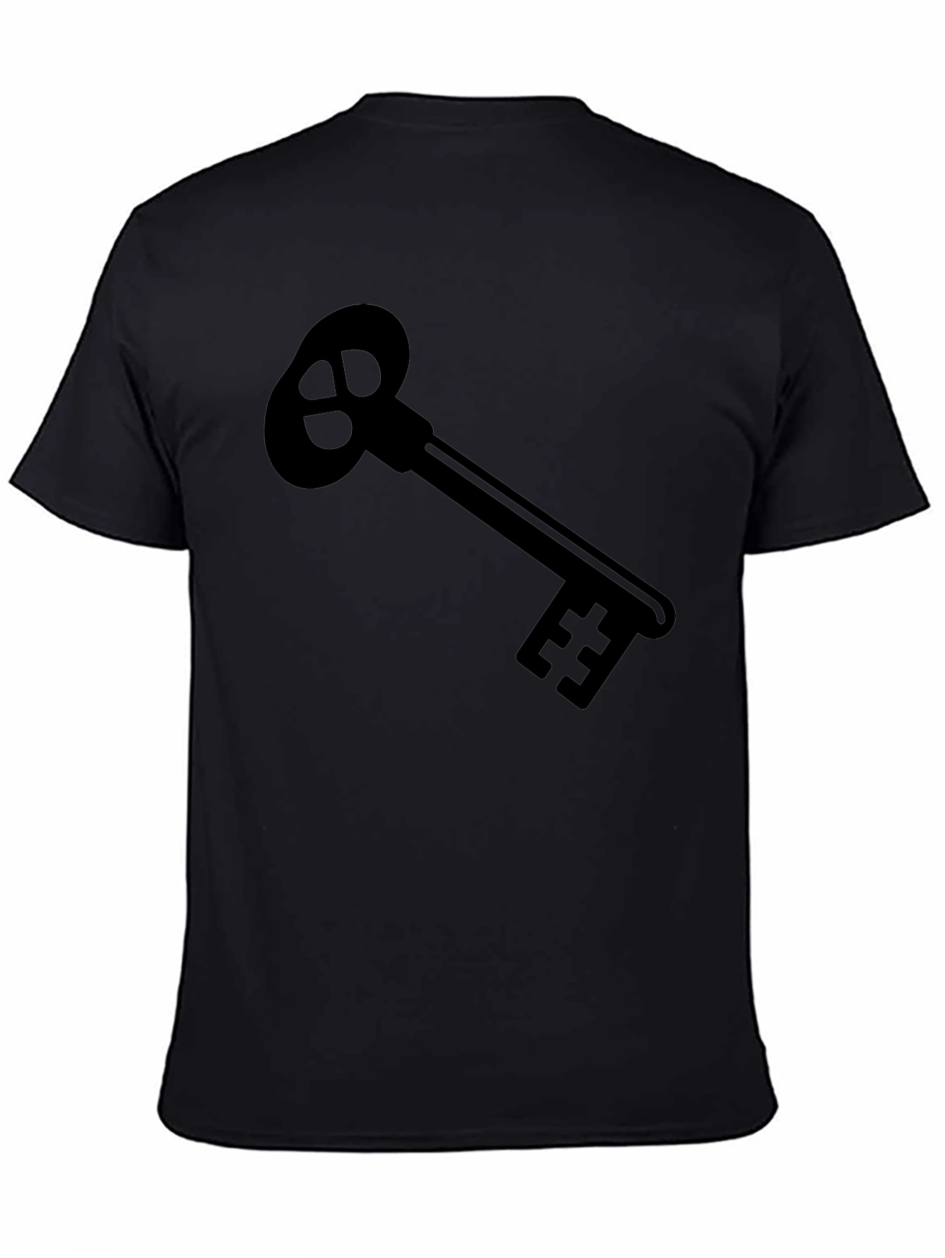 Black Black Key Graphic Tee - Stylish Cotton T-Shirt view 4