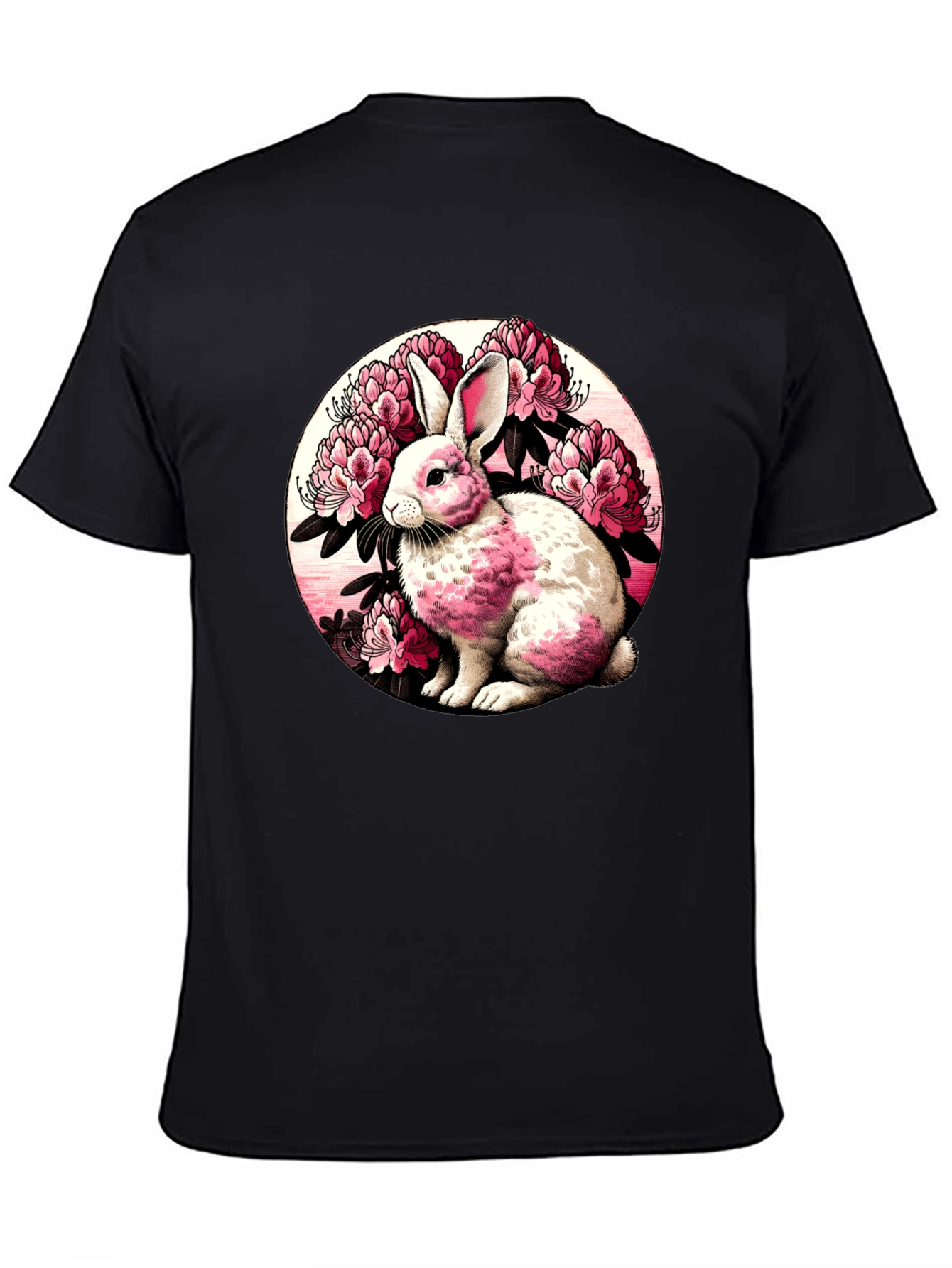 Black Rabbit Floral Graphic Tee view 4