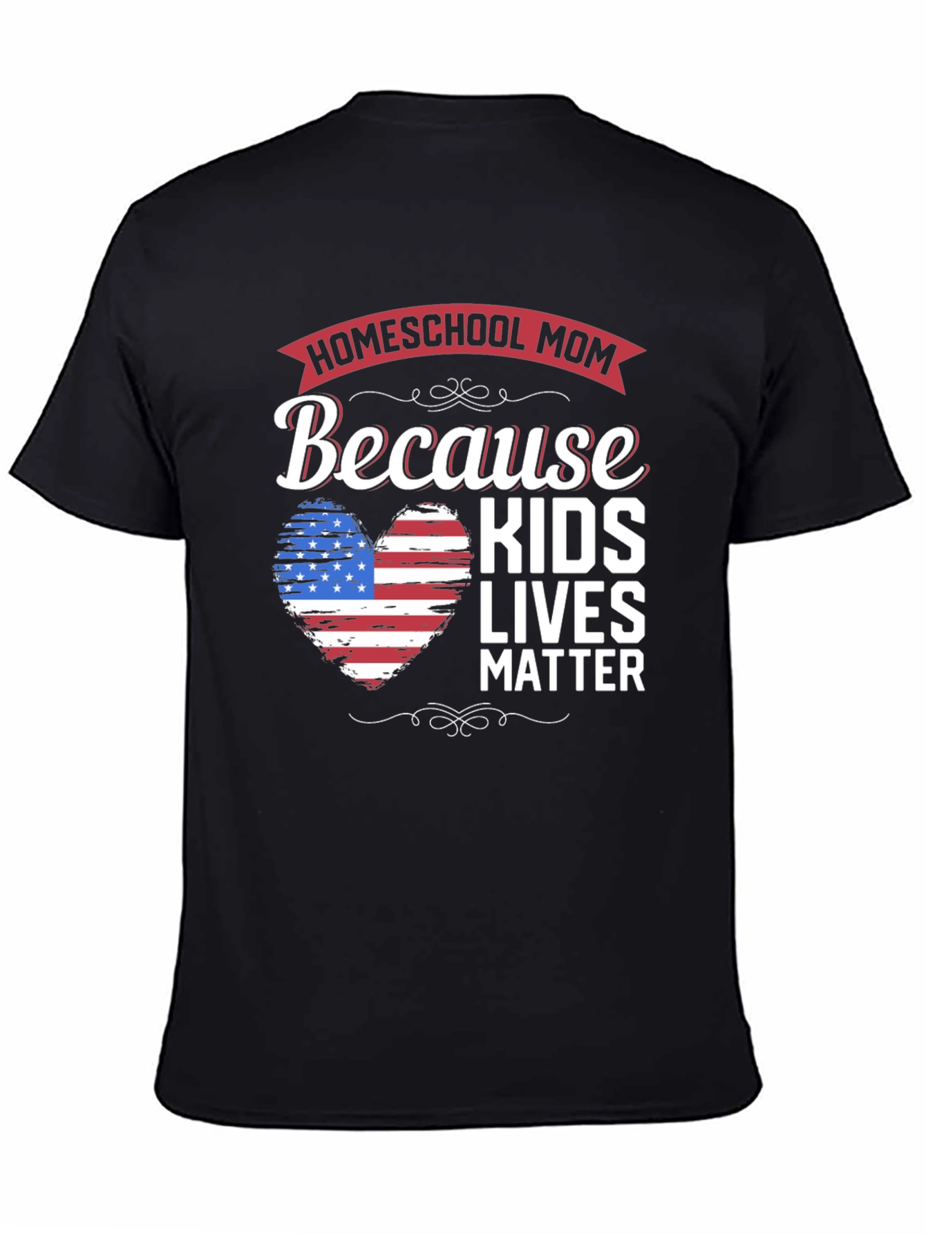 Black Homeschool Mom Kids Lives Matter T-Shirt view 4