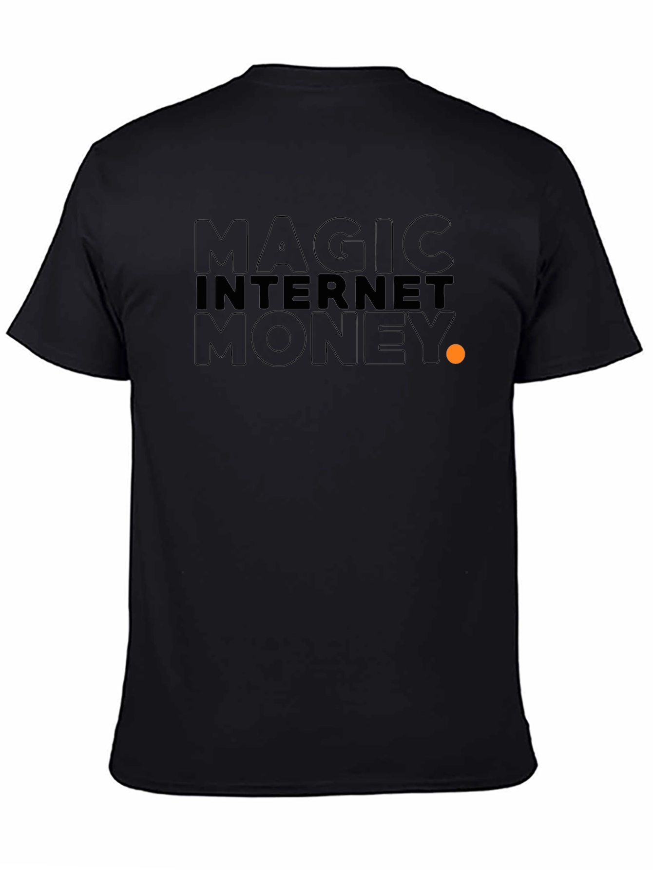 Black Magic Internet Money T-Shirt - Bitcoin Crypto Tee view 4