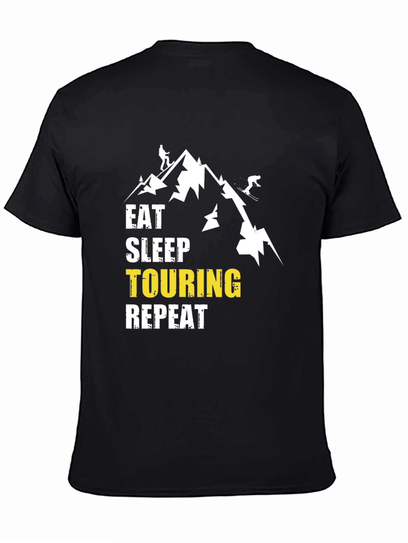 Black Eat Sleep Touring Repeat Graphic T-Shirt view 4