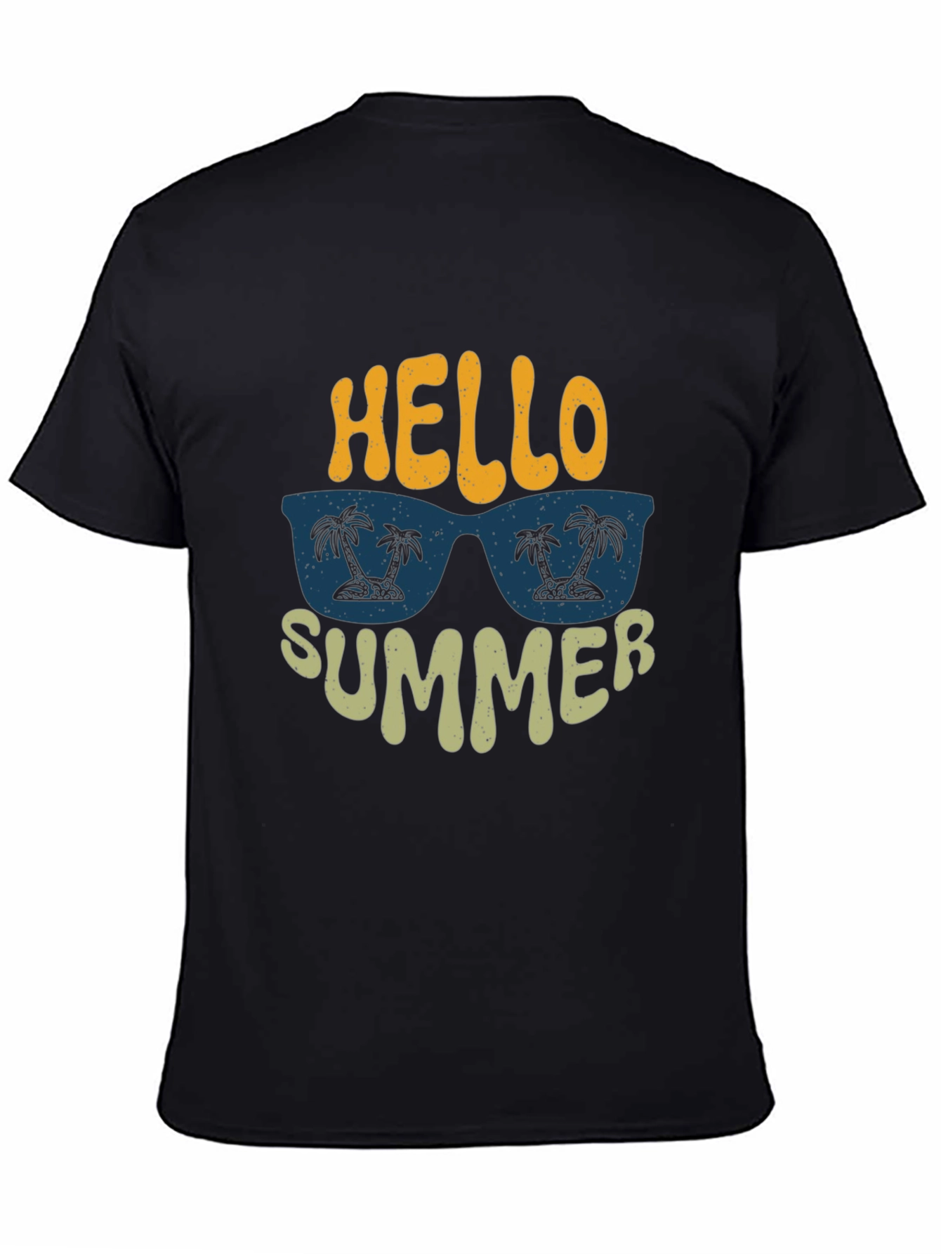 Black Hello Summer Graphic Tee view 4