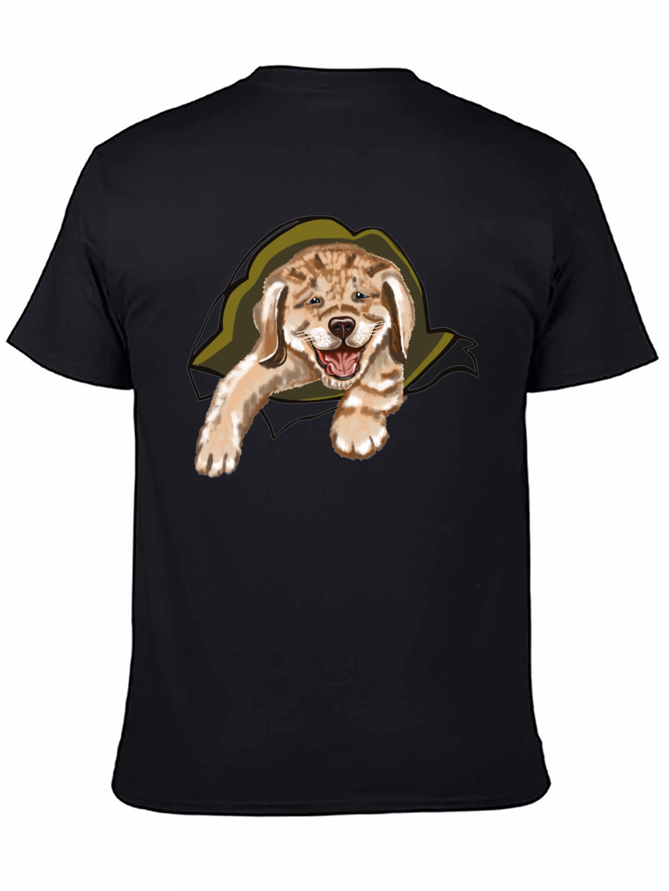 Black Dog Peek-a-Boo T-Shirt view 4