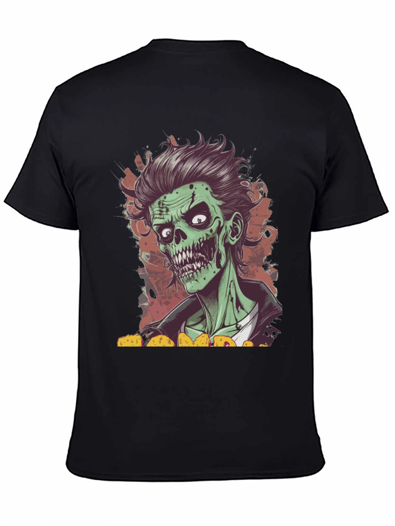 Black Zombie Taco Lover T-Shirt - Spooky Graphic Tee view 4