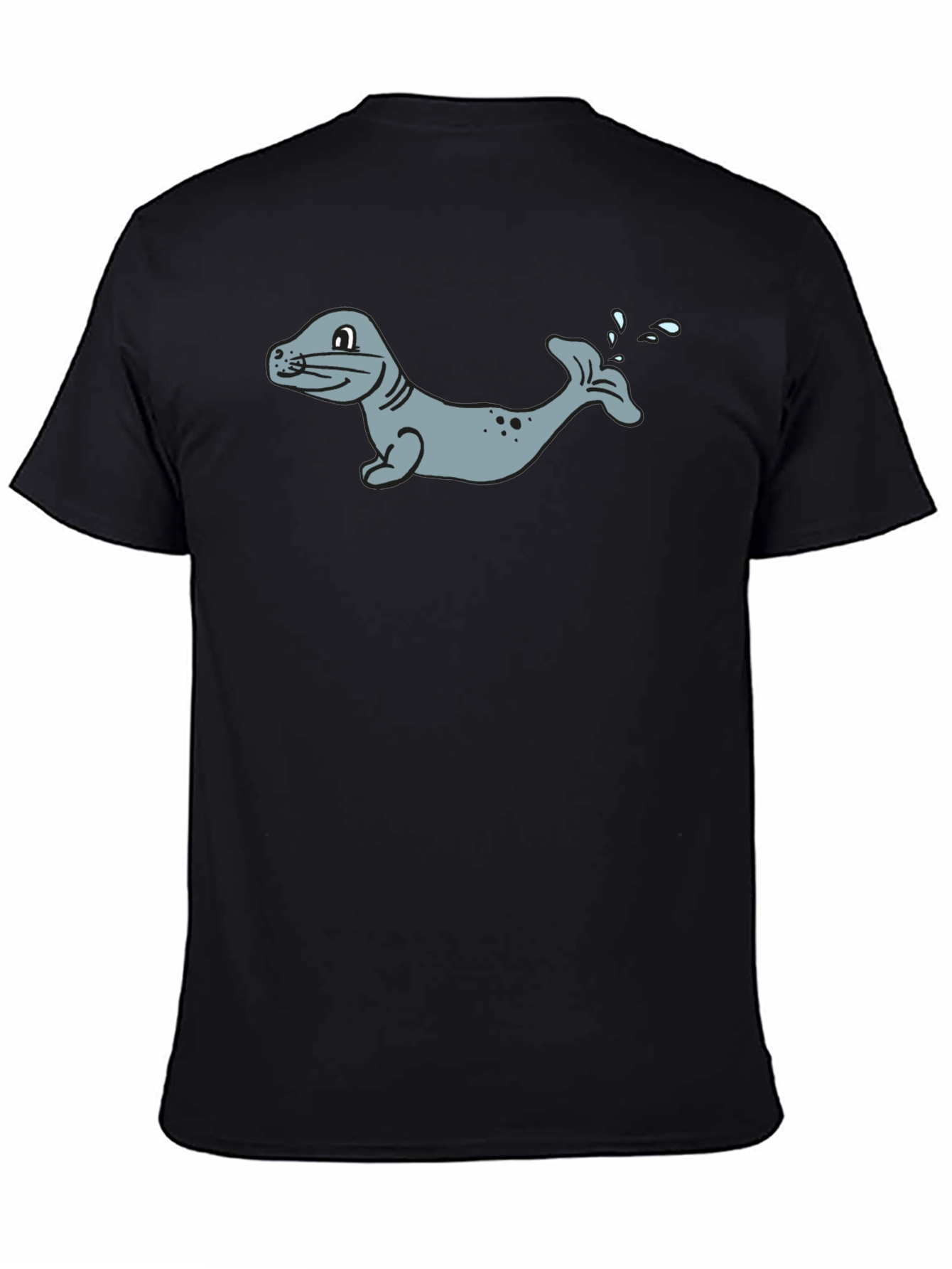 Black Seal Graphic Black T-Shirt view 4