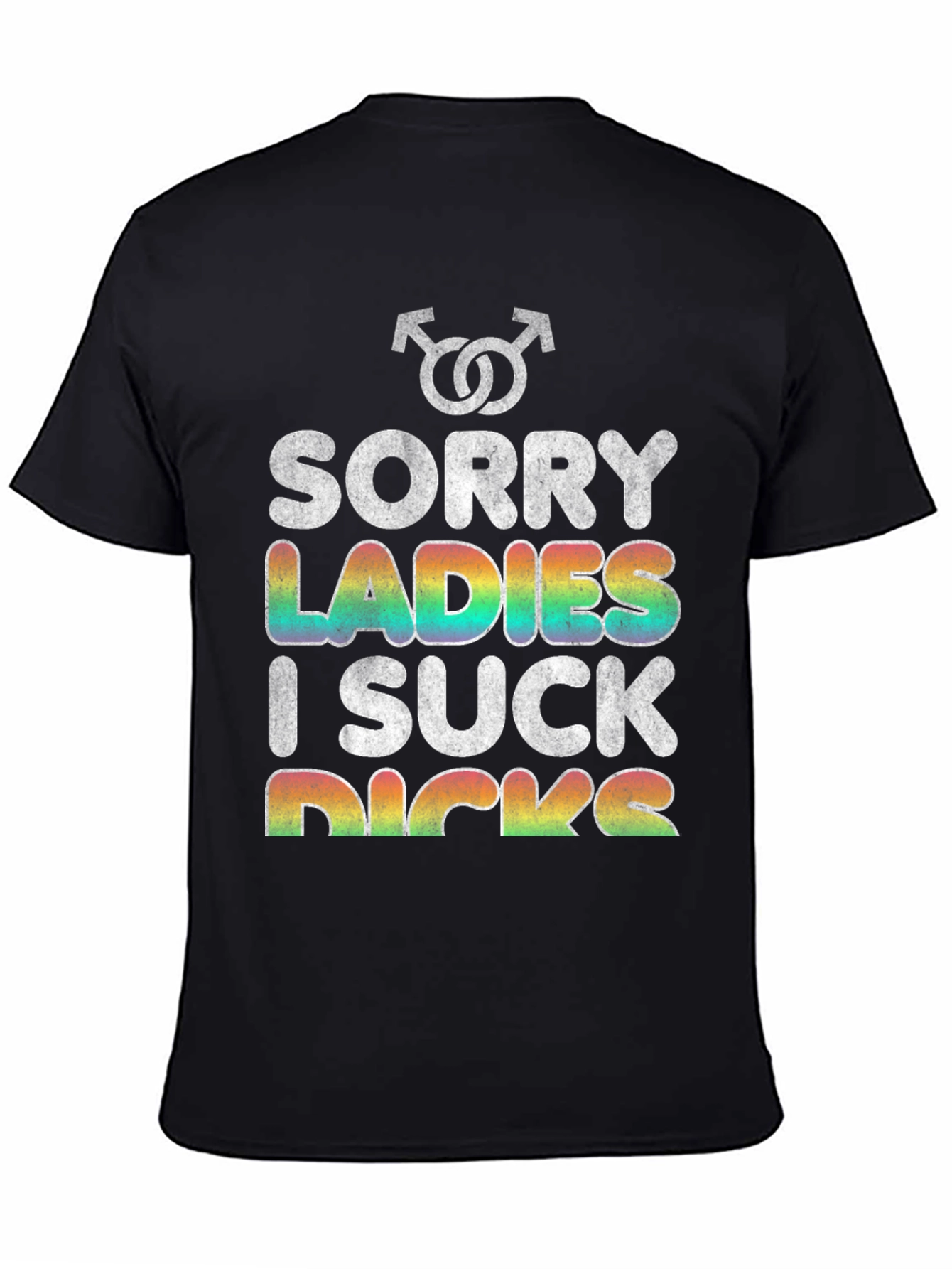 Black Sorry Ladies T-Shirt view 4