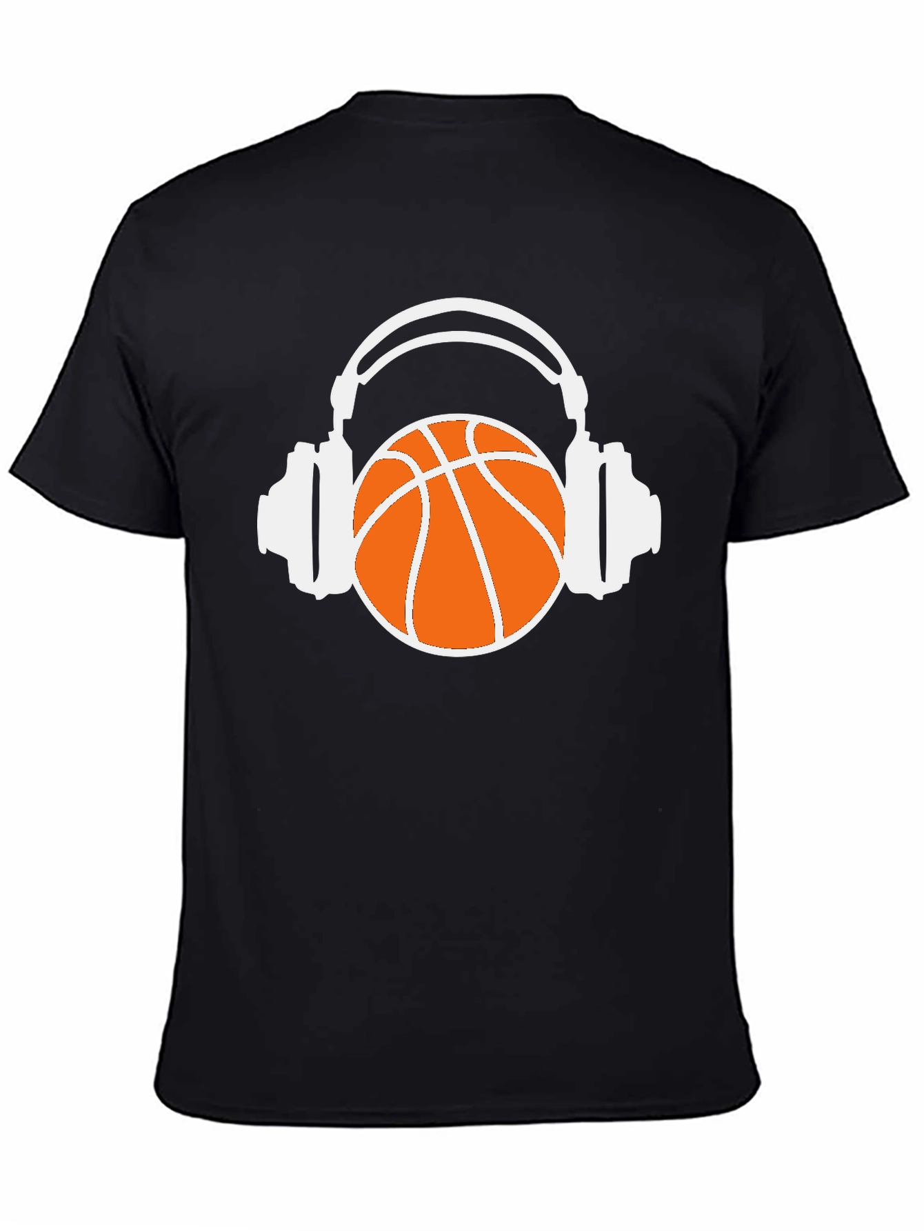 Black Basketball Beats T-Shirt view 4