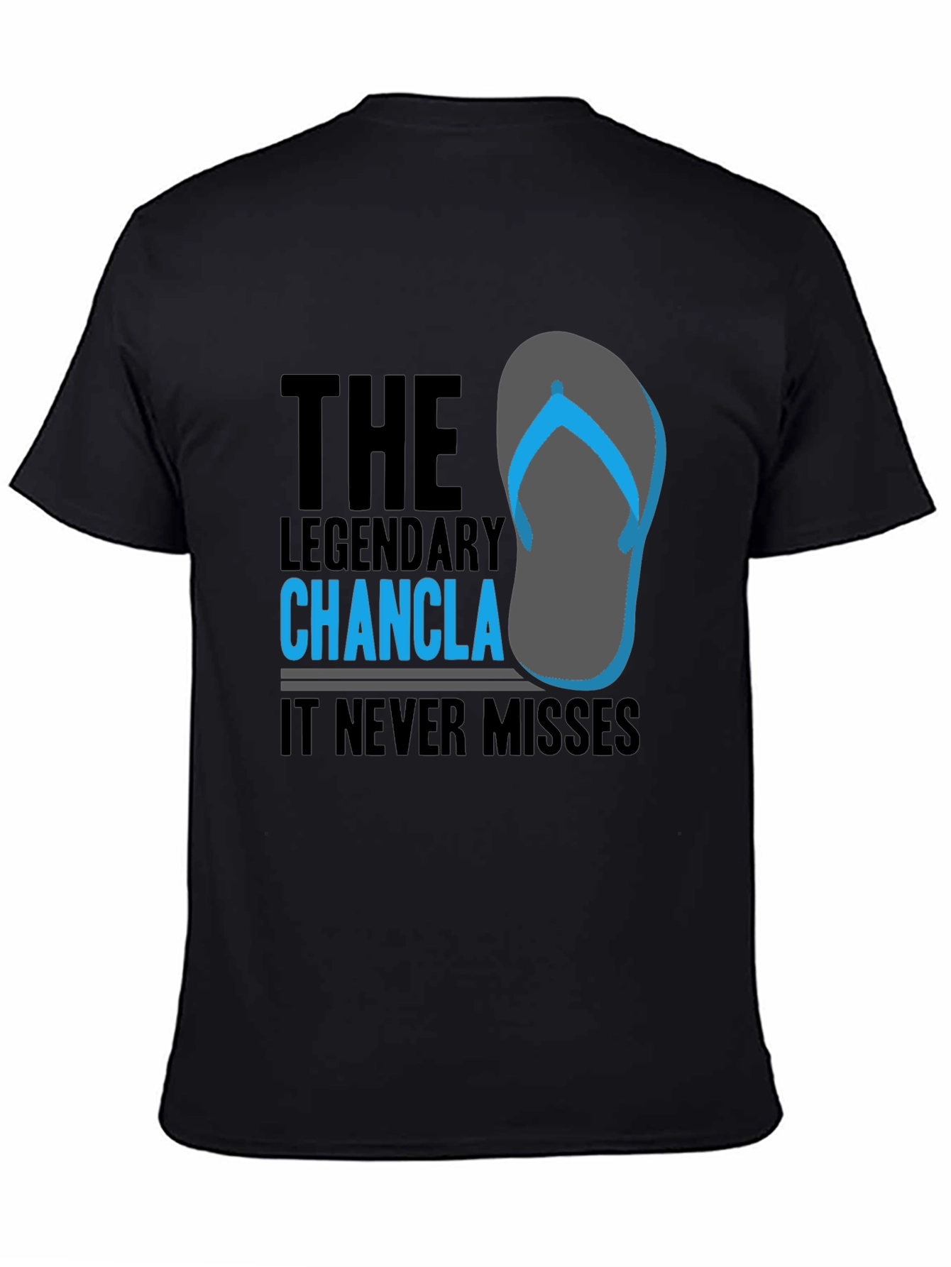 Black The Legendary Chancla Graphic T-Shirt view 4
