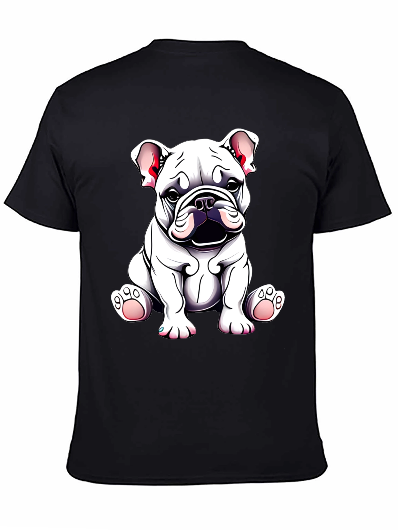 Black Bulldog Puppy Graphic Tee - Cute Dog Lover Shirt view 4