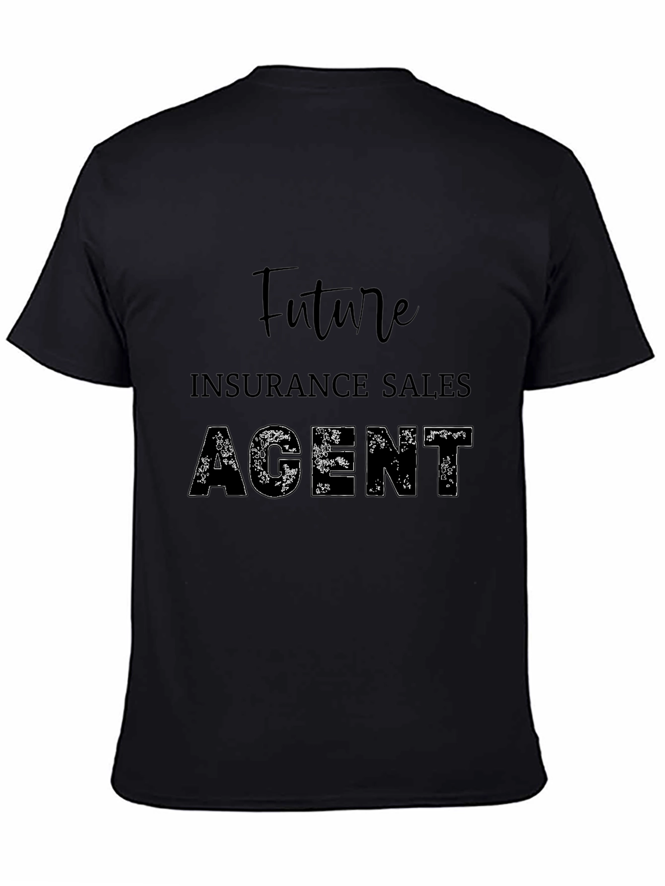 Black Future Insurance Sales Agent T-Shirt view 4