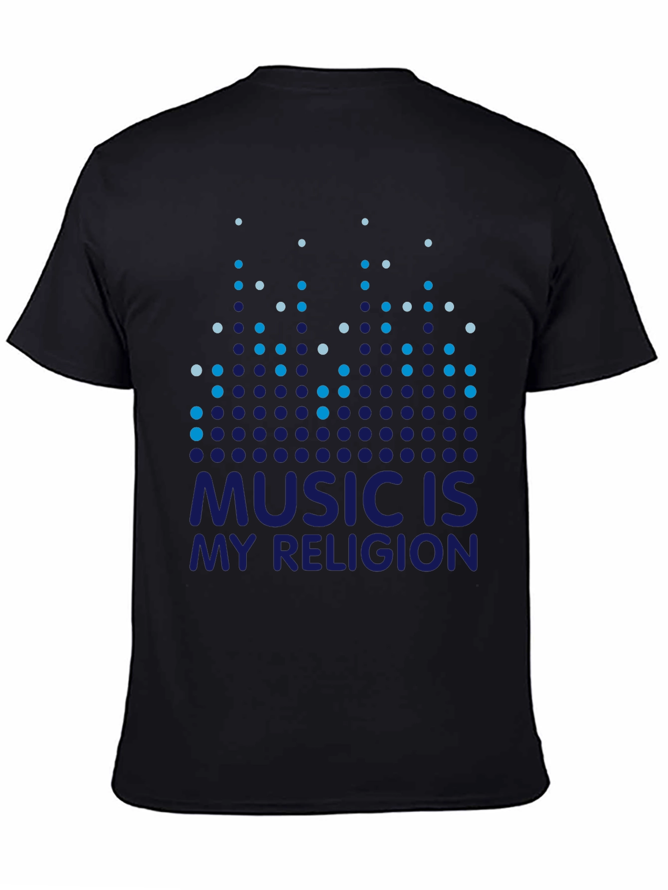 Black Music Is My Religion Black T-Shirt view 4